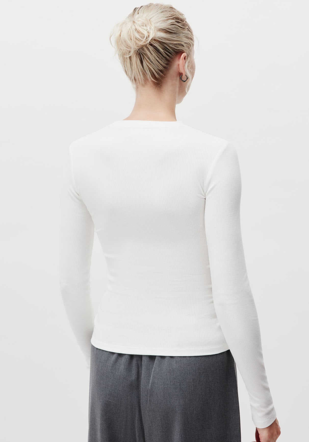 LeGer Longsleeve »Cinzia«, Rundhals, schmale Passform