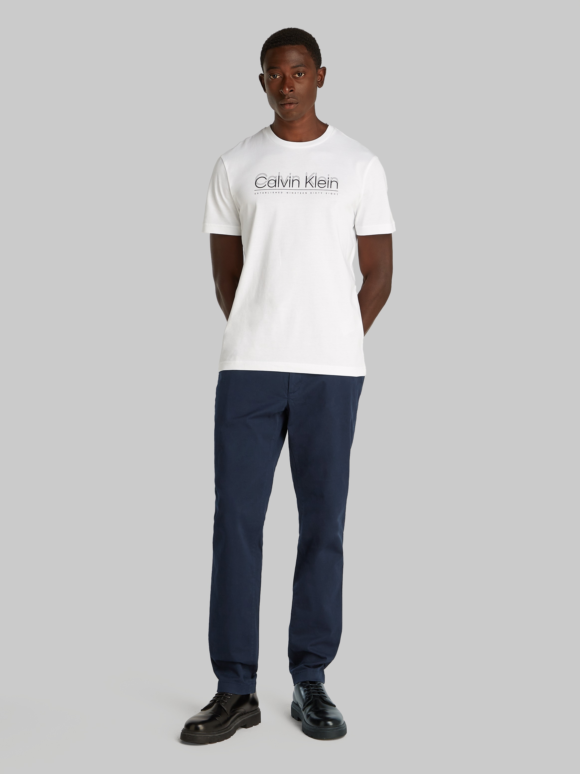 Calvin Klein Chinohose »MODERN TWILL SLIM CHINO«, mit Logoprägung