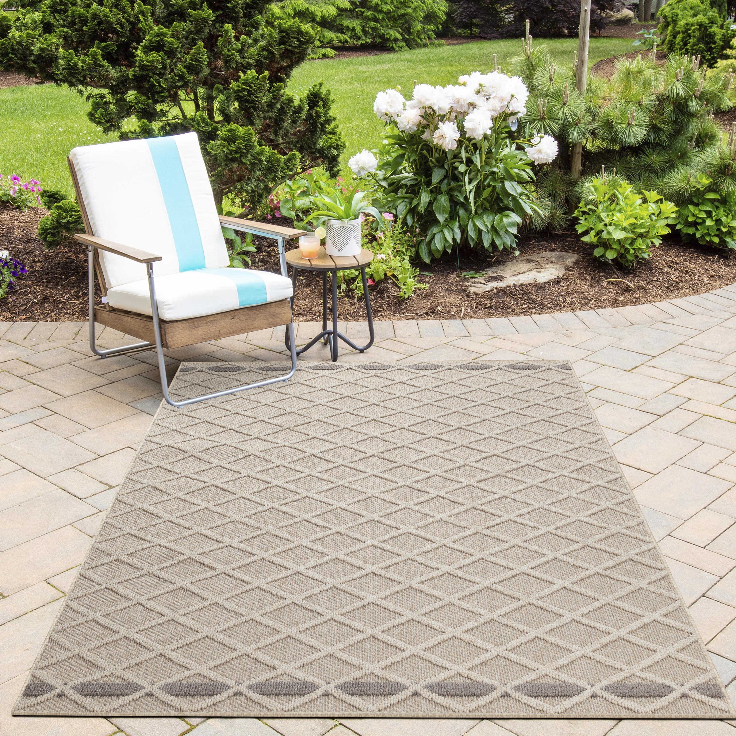 Image of Ayyildiz Teppiche Outdoorteppich "PATARA 4953" rechteckig 8 mm Höhe Läufer / Pflegeleicht / Strapazierfähig / In- und Outdoor geeignet
