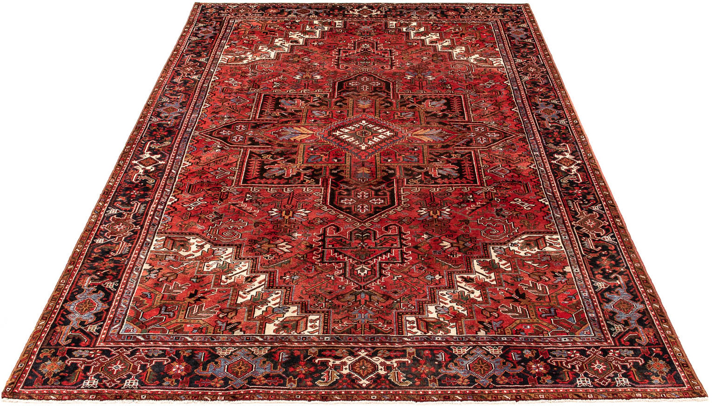 Image of morgenland Orientteppich »Perser - Nomadic - 386 x 305 cm - dunkelrot«, rechteckig, 10 mm Höhe, Wohnzimmer, Handgeknüpft, Einzelstück mit Zertifikat bei Ackermann Versand Schweiz