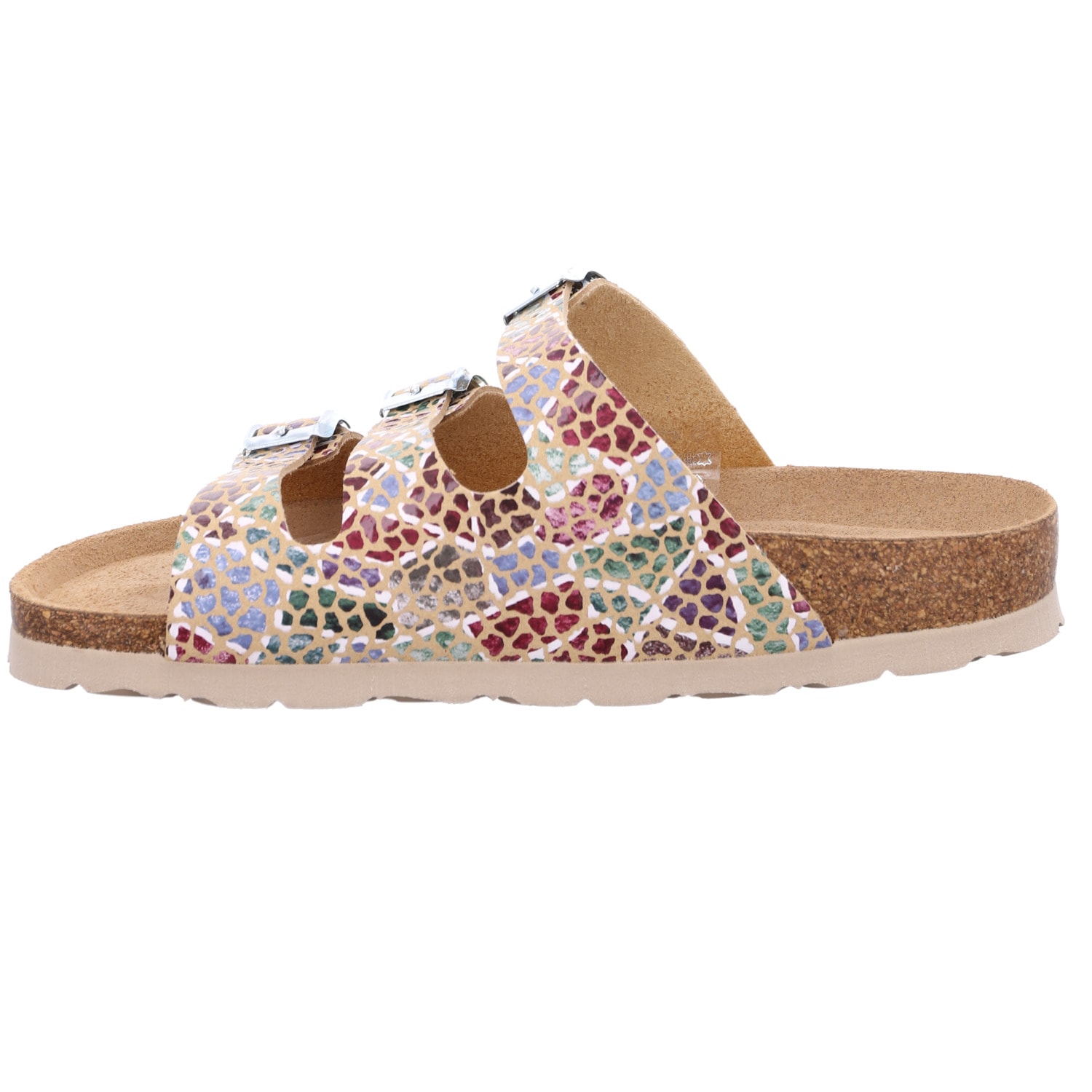 Rohde Pantolette »SUNNYS N°13«  chaussure d'été, mule, chausson avec imprimé coloré, largeur G = large