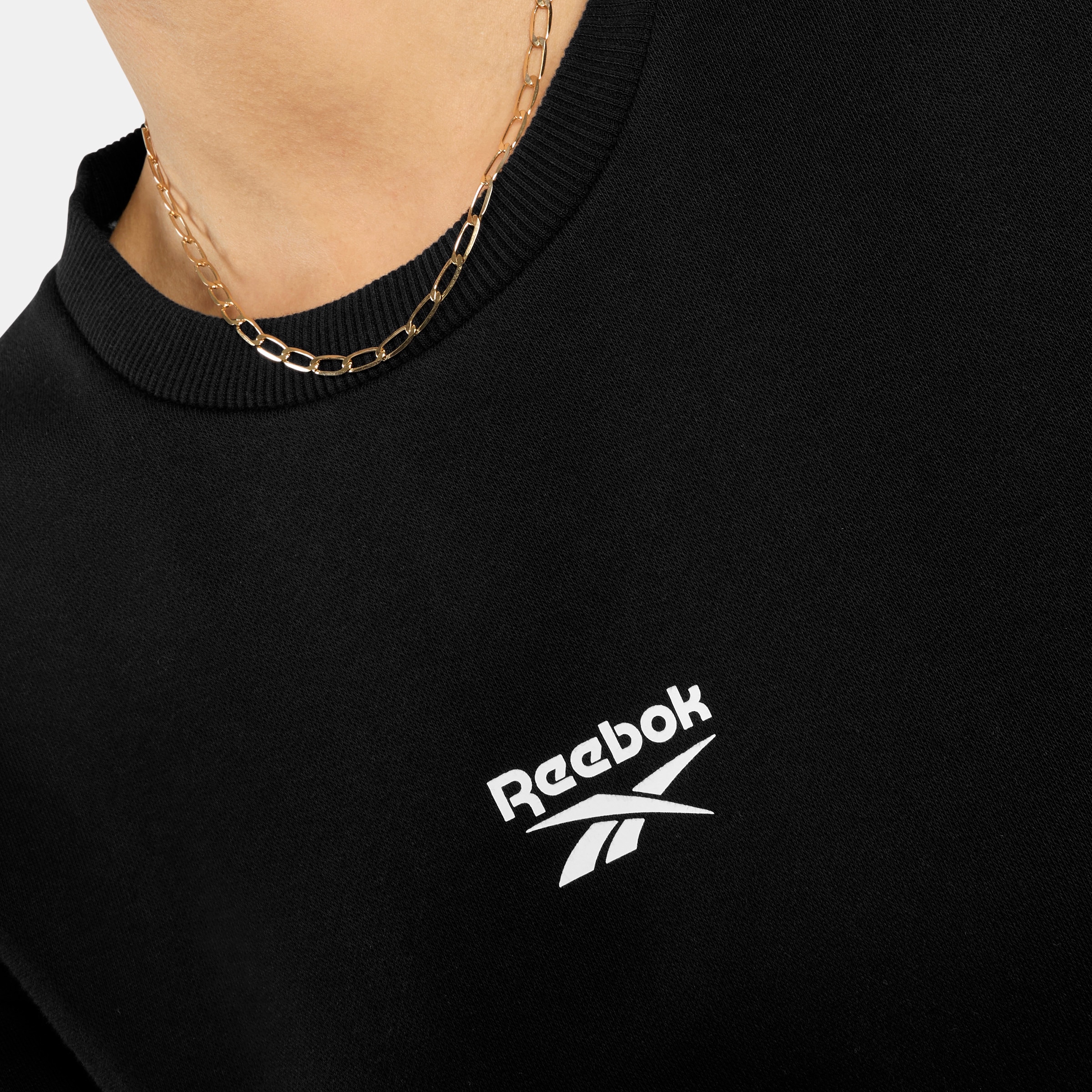 Reebok Sweat-shirt »HAZEL CROPPED SWEATSHIRT«, en coton et polyester
