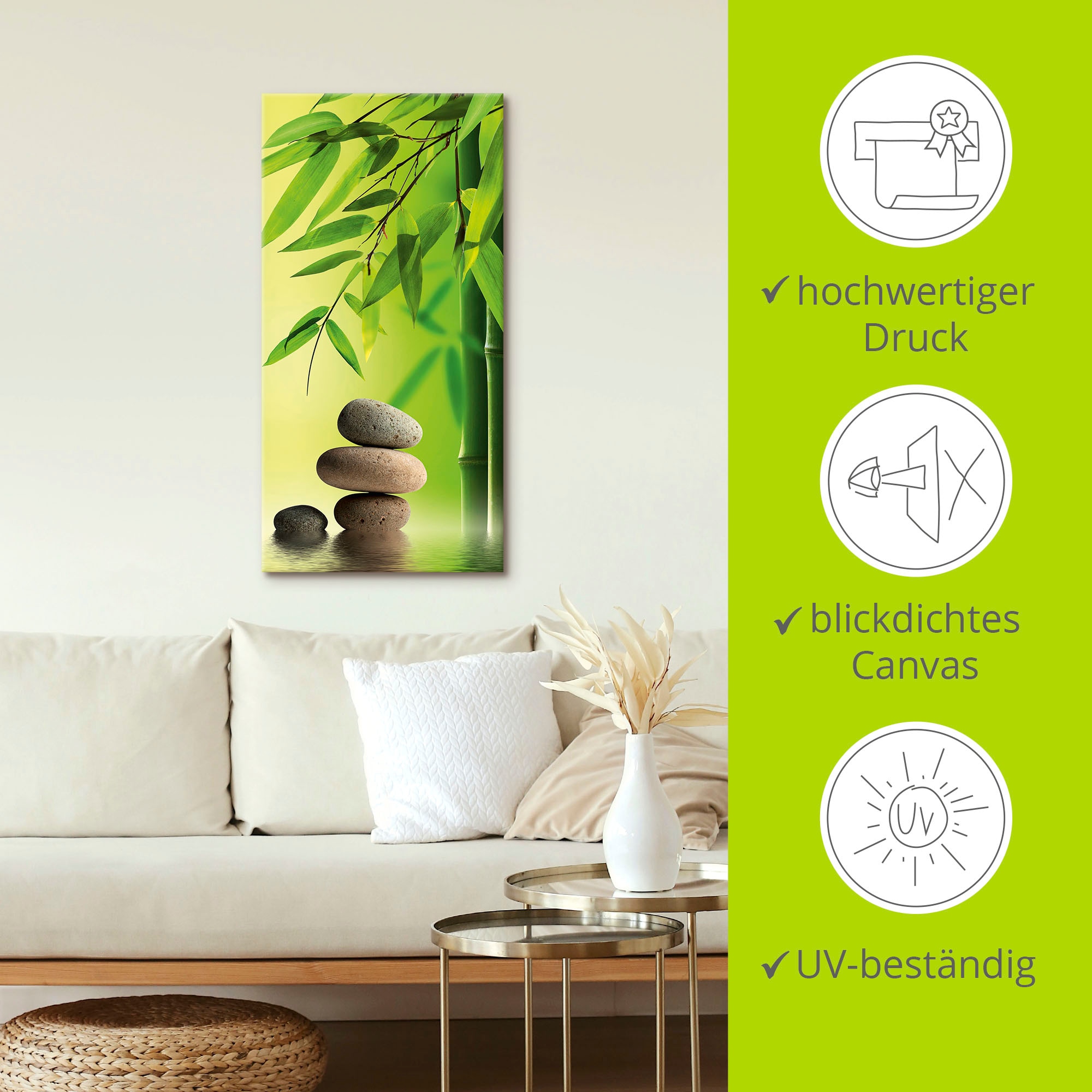 Artland Wandbild »Spa Stillleben«, Zen, (1 St.), als Leinwandbild, Poster in verschied. Grössen