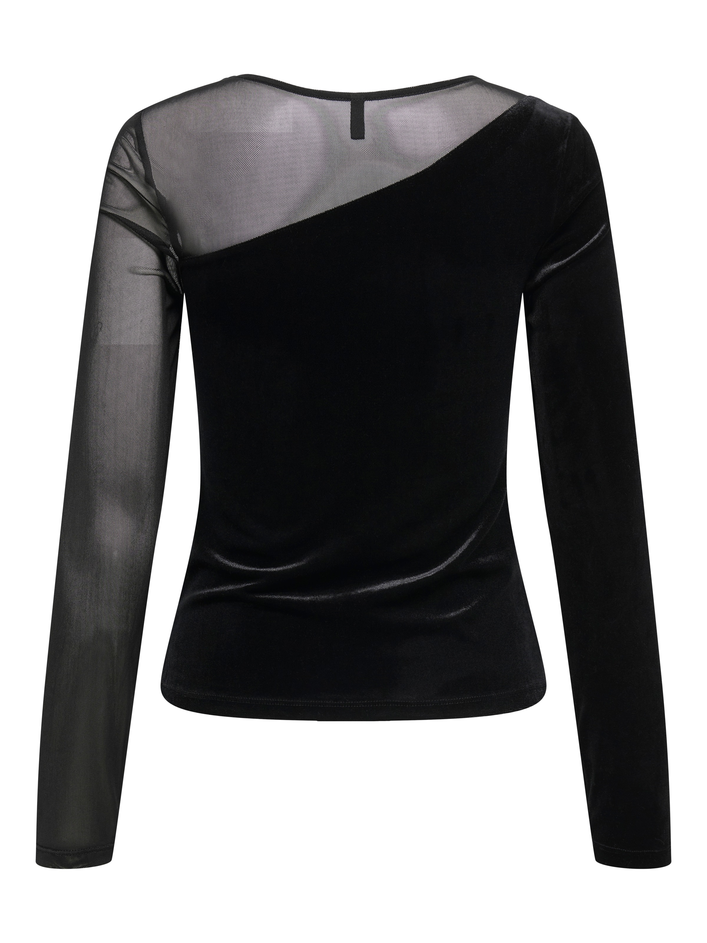 ONLY Langarmshirt »ONLSMOOTH L/S MESH MIX TOP BOX JRS«