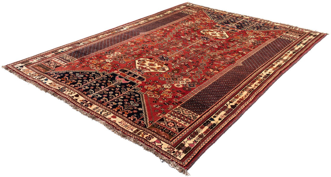 Image of morgenland Orientteppich »Perser - Nomadic - 275 x 190 cm - dunkelrot«, rechteckig, 10 mm Höhe, Wohnzimmer, Handgeknüpft, Einzelstück mit Zertifikat bei Ackermann Versand Schweiz