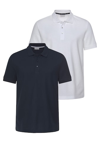 Poloshirt »Double Pack Polo, navy+white«, (2er-Pack)