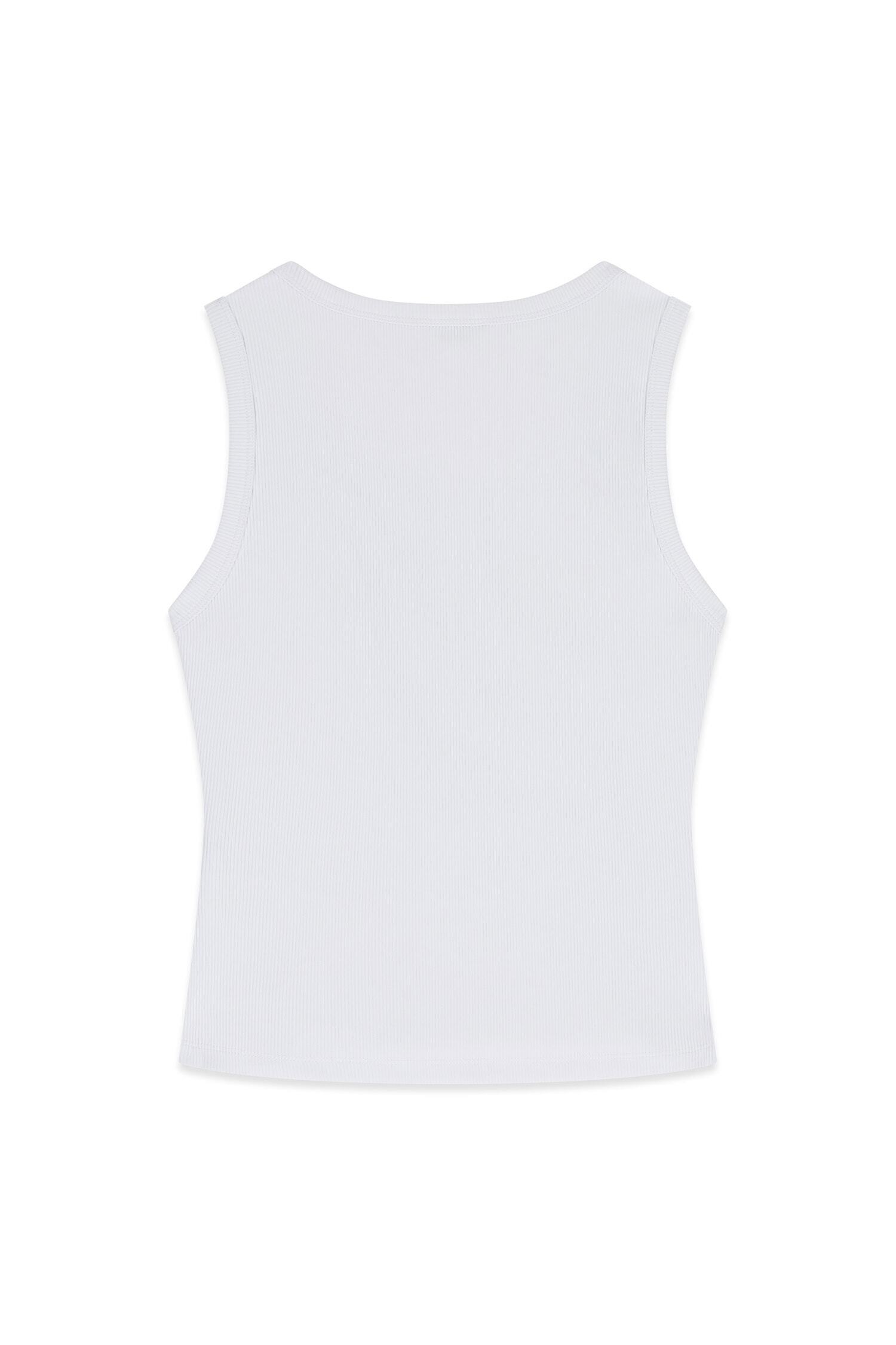 Guess Ripptanktop »SL SAVINA TRIANGLE LOGO TANK« mit Schmucksteinbesatz