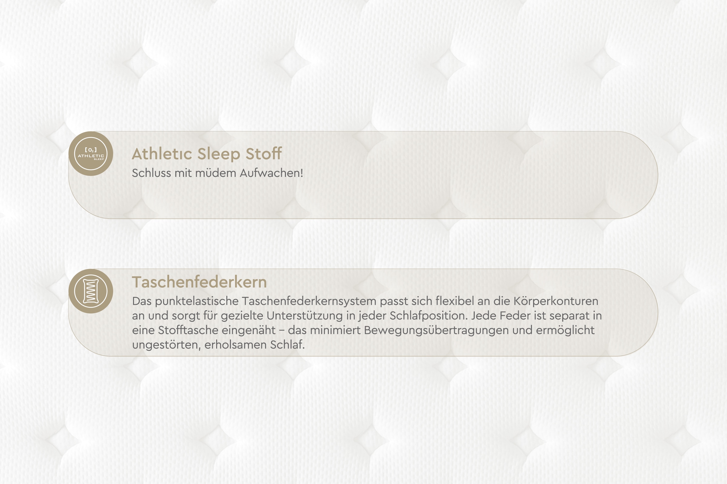 Yatas Bedding Matelas à ressorts ensachés »Taschenfederkernmatratze Athletic, H3, Far Infrared« 28 cm hoch 1 cuis tlg.