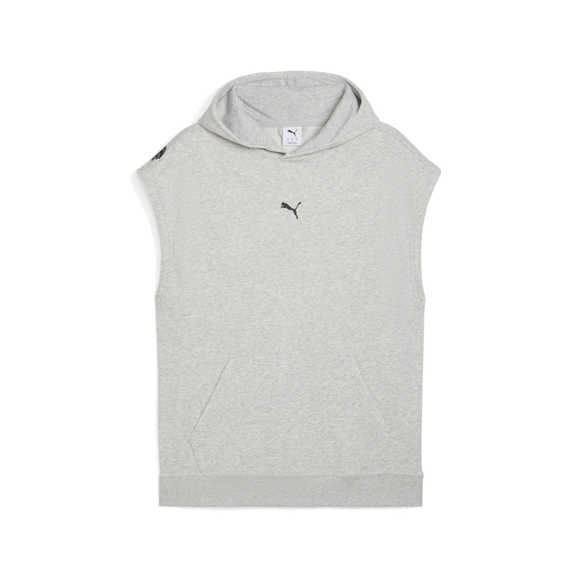Image of PUMA Kapuzensweatshirt "M GRAPHIC FRENCH TERRY SLEEVELESS HOODIE", mit DryCELL-Technologie, aus atmungsaktiver Baumwollmischung