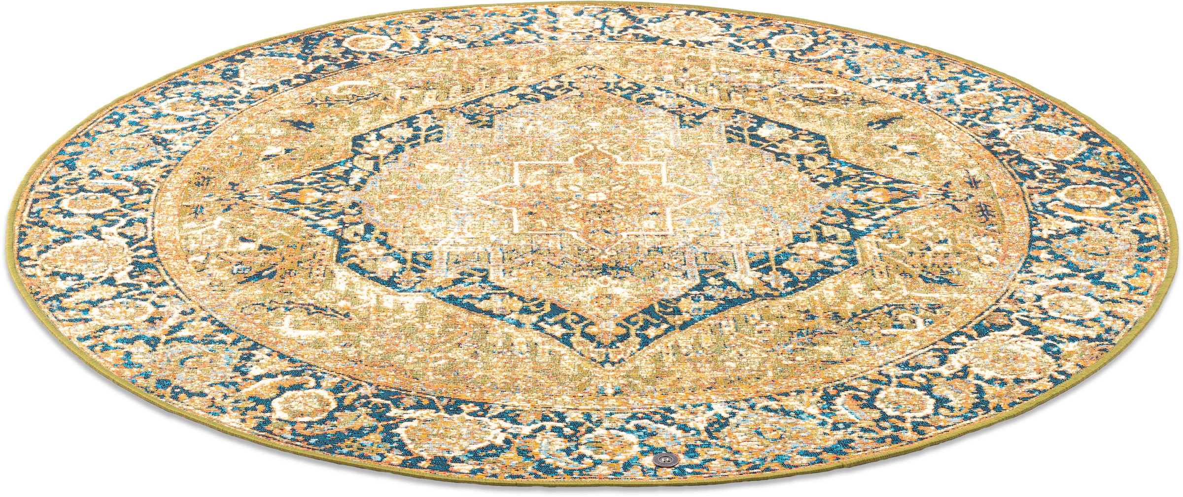 Image of TOM TAILOR HOME Teppich "Funky Outdoor Orient One" rund 5 mm Höhe Flachgewebe, Orient-Optik, In- und Outdoor geeignet, Wohnzimmer