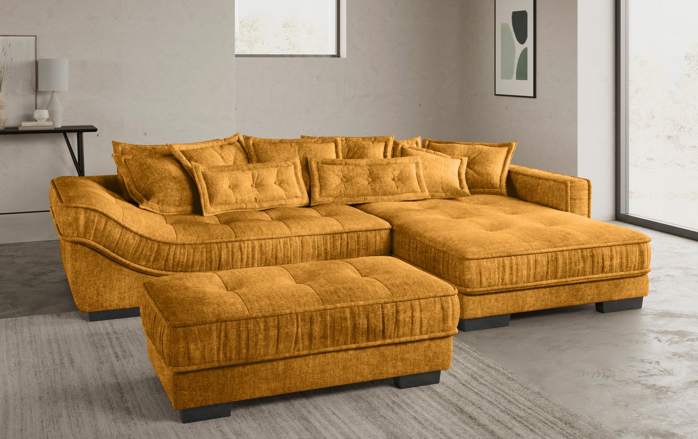 Mr. Couch Ecksofa »Diwan II, L-Form«, Wahlweise mit Kaltschaumpolsterung bis 140 kg belastbar