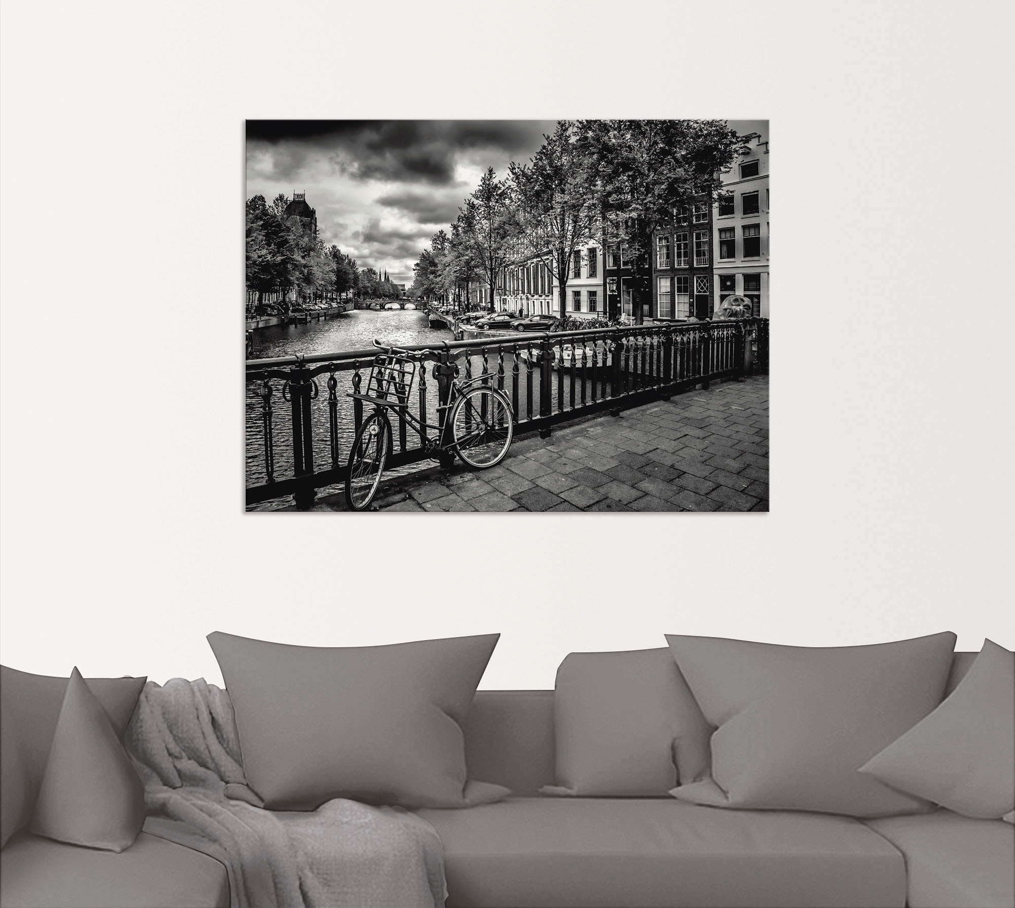 Artland Alu-Dibond-Druck »Amsterdam Keizergracht I«, Niederlande, (1 St.), für Innen- und Aussenbereich geeignet, Outdoorbild