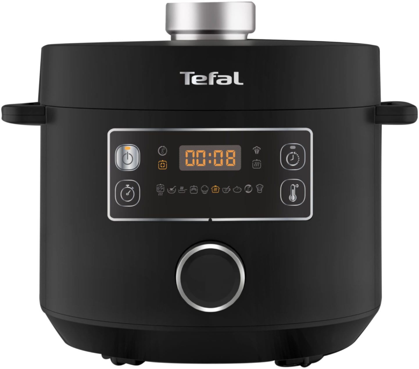 Image of Tefal Multikocher "Turbo Cuisine inkl. Dampfgareinsatz, Messbecher, Reislöffel und Kelle" elektr. Schnellkochtopf, 10 aut. Programme, 1-Knopf-Bedienung, CY7548