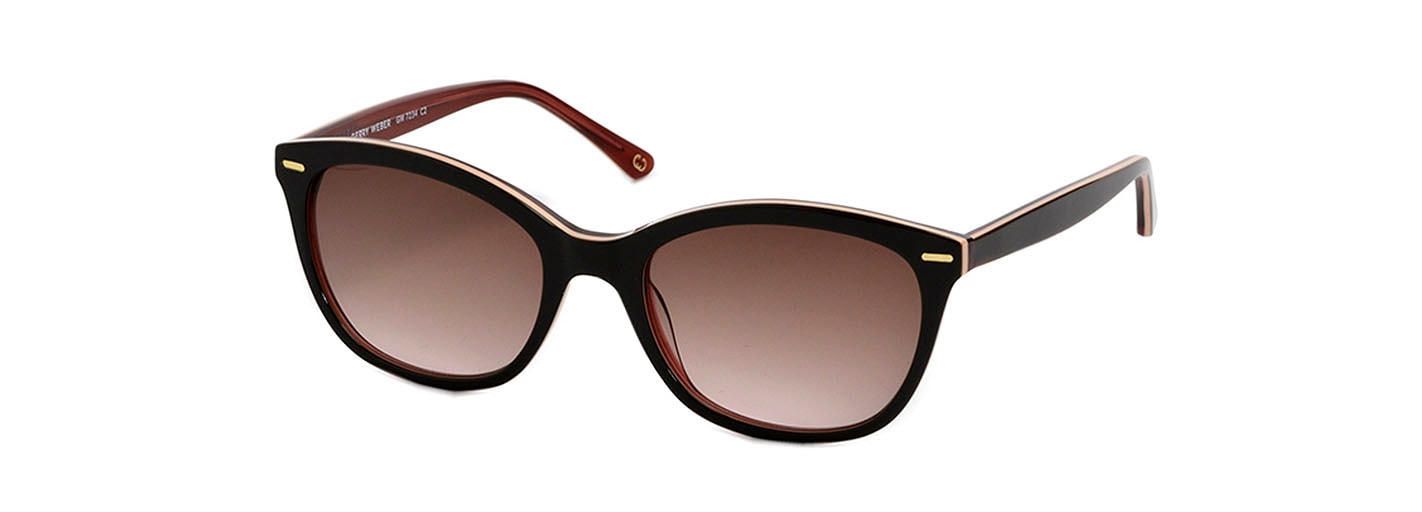 GERRY WEBER Sonnenbrille, Damenbrille in geschwungener Form, Vollrand