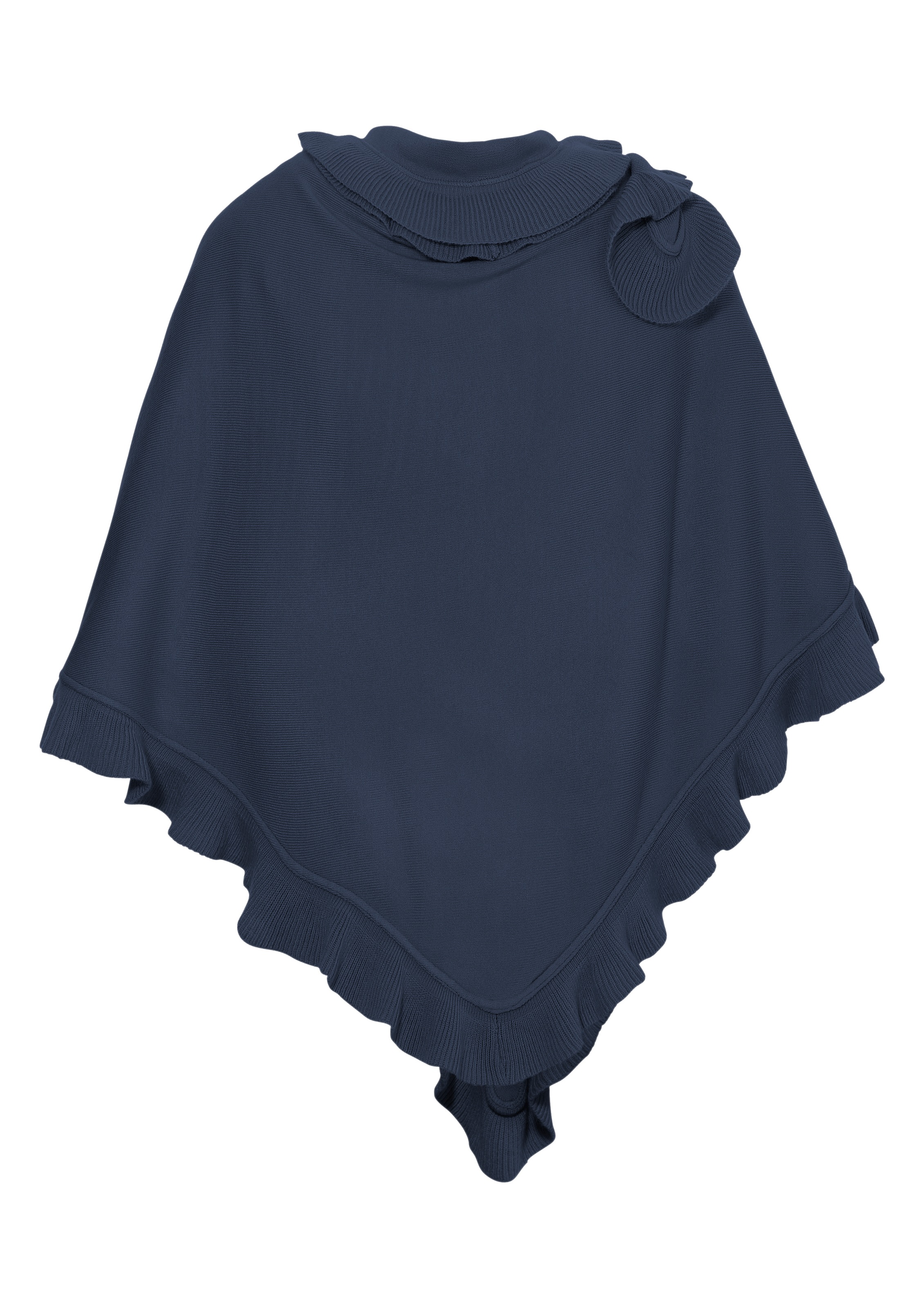 PURSET Dreieckstuch, Damen, Trachtenponcho mit Rüschen