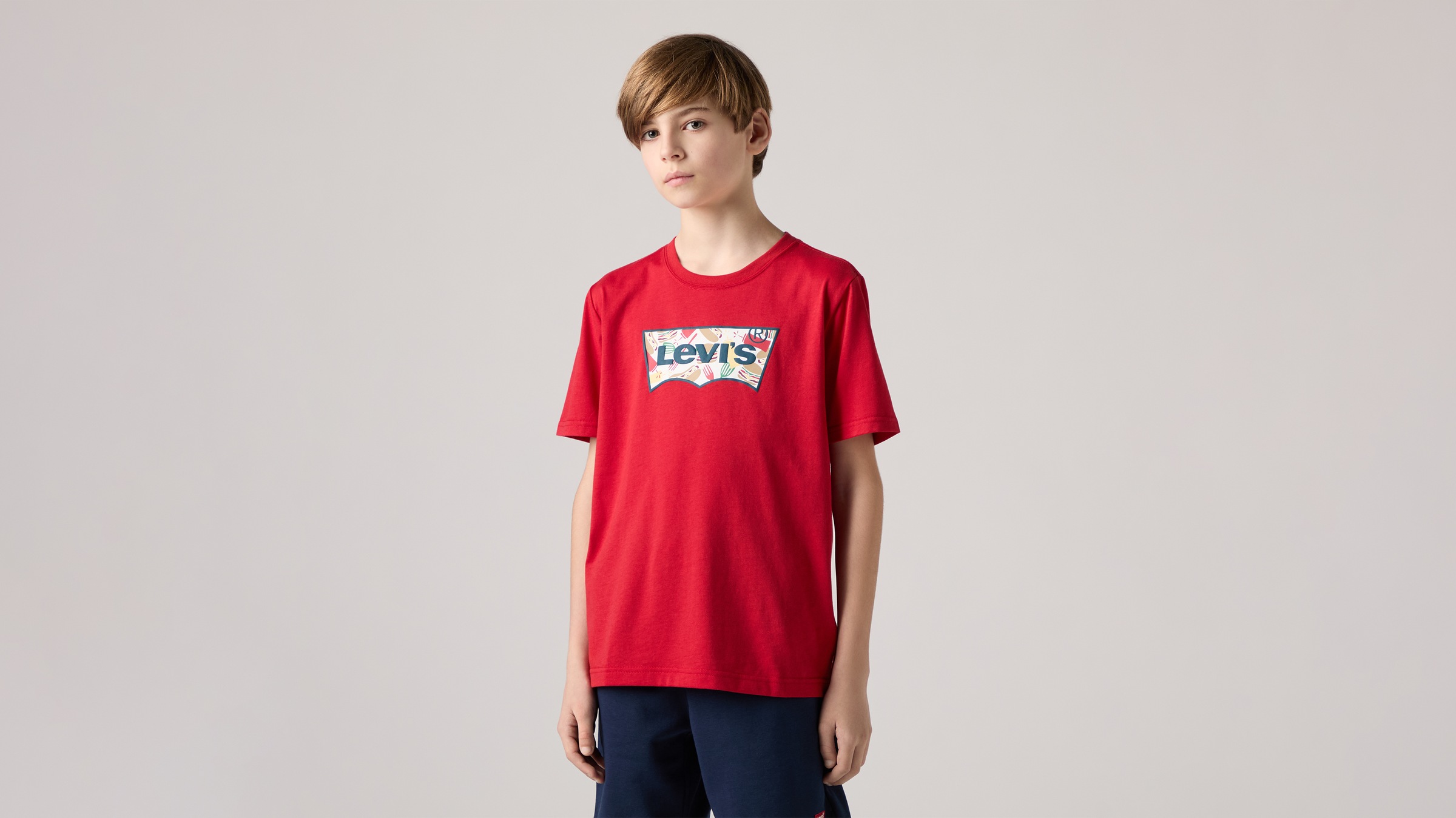Image of Levis Kids T-Shirt "LVB BARBECUE BATWING TEE" mit Print, for Boys