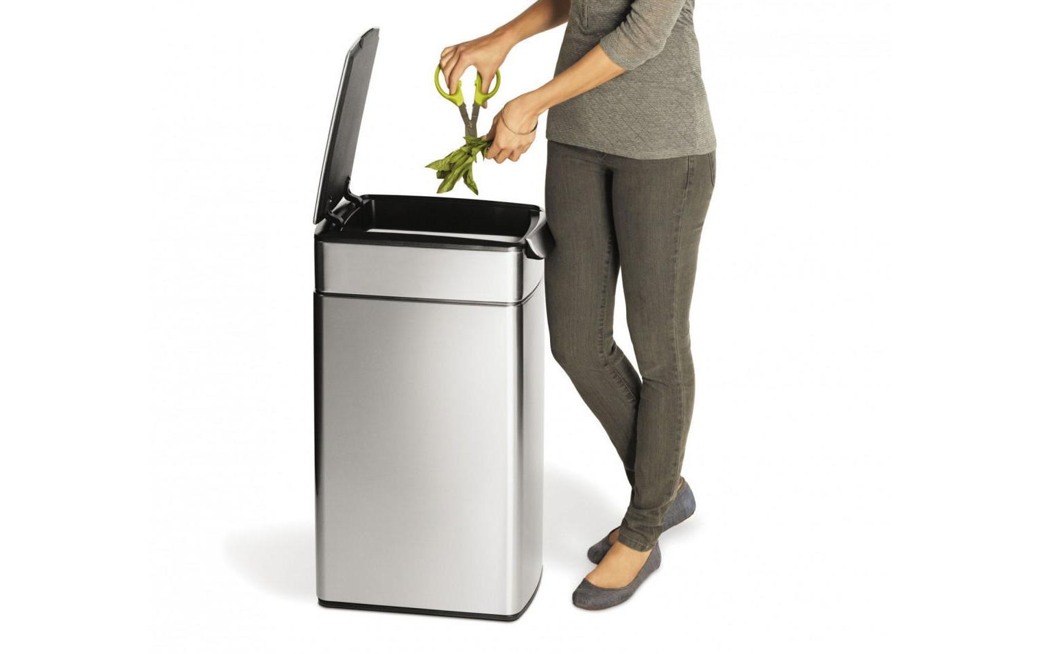 simplehuman Mülleimer »CW2016 40 l, Silberfarben«