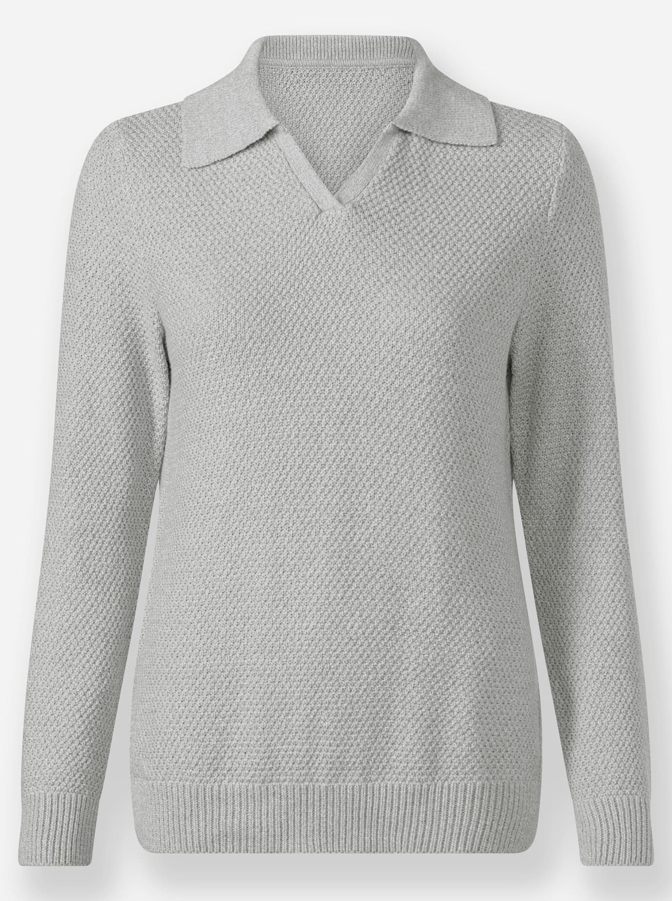 Inspirationen Strickpullover »Polopullover«