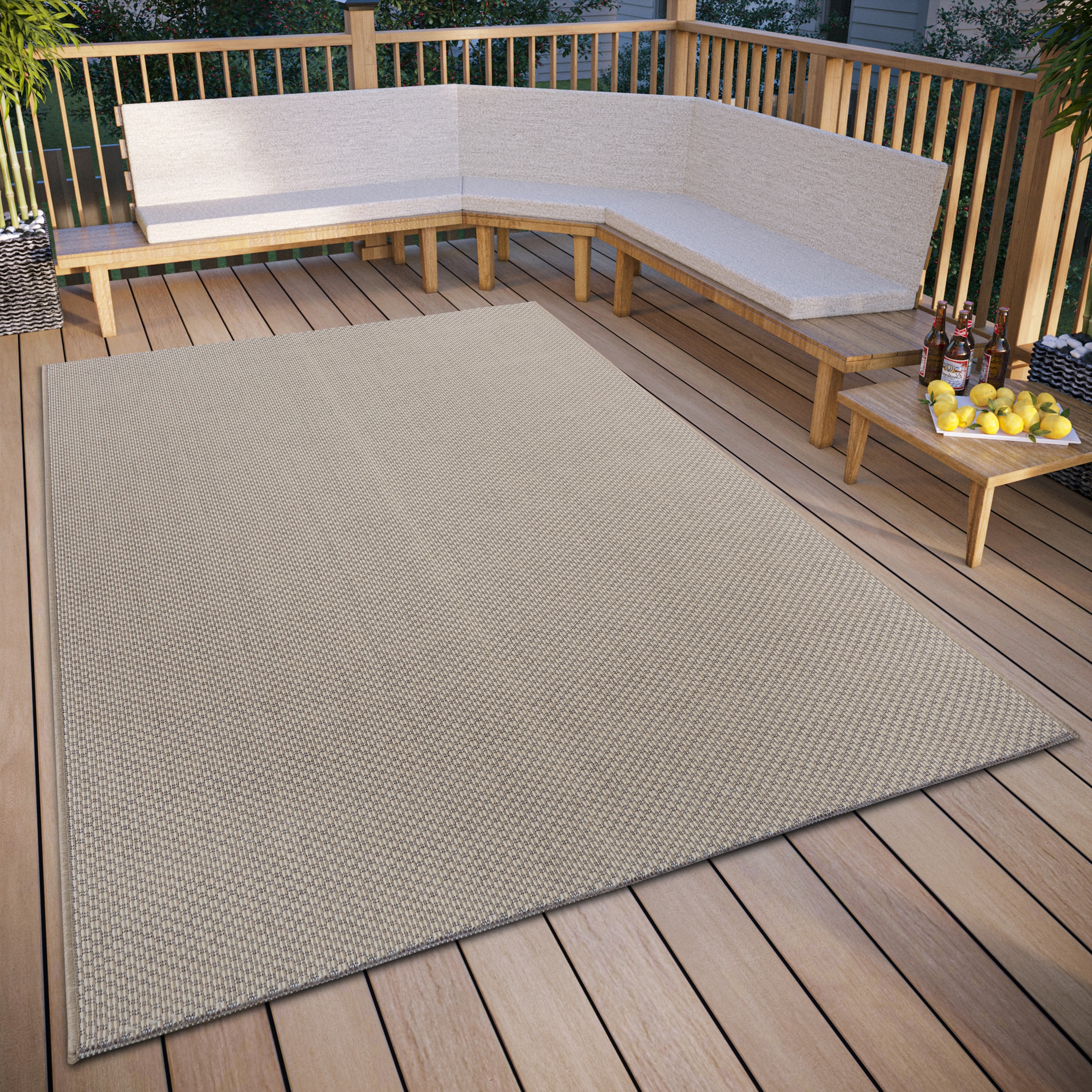 Teppich »Pure«, rechteckig, In-& Outdoor, Wetterfest, Balkon, Garten, Wohnzimmer,...