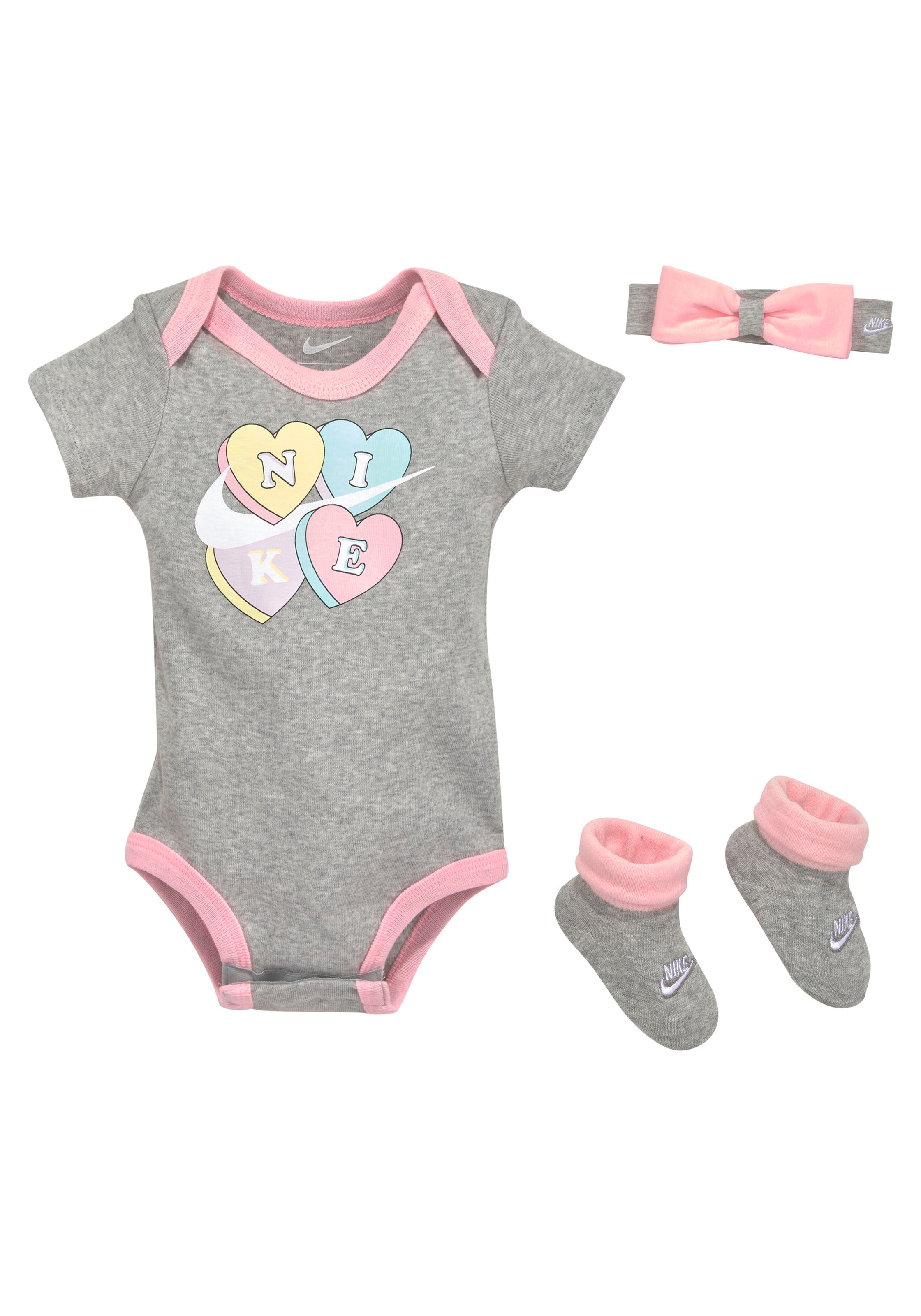 Image of Nike Sportswear Erstausstattungspaket »HEADBAND, BODYSUIT & BIB 3-PIECE SET«, (Set, 3 tlg.) bei Ackermann Versand Schweiz