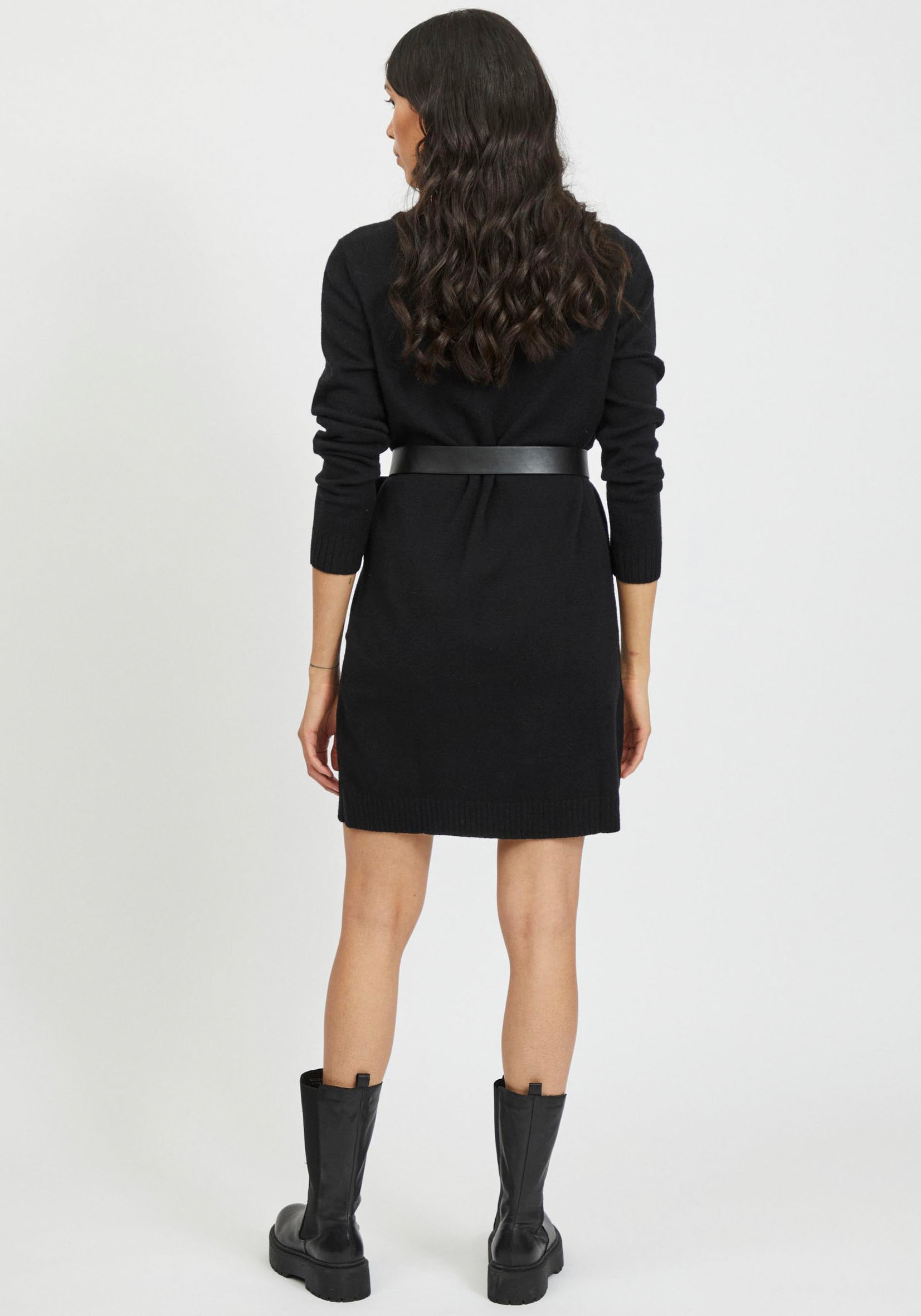 Vila Robe en tricot »VIRIL KNIT DRESS« trageangenehme Viskosemischung
