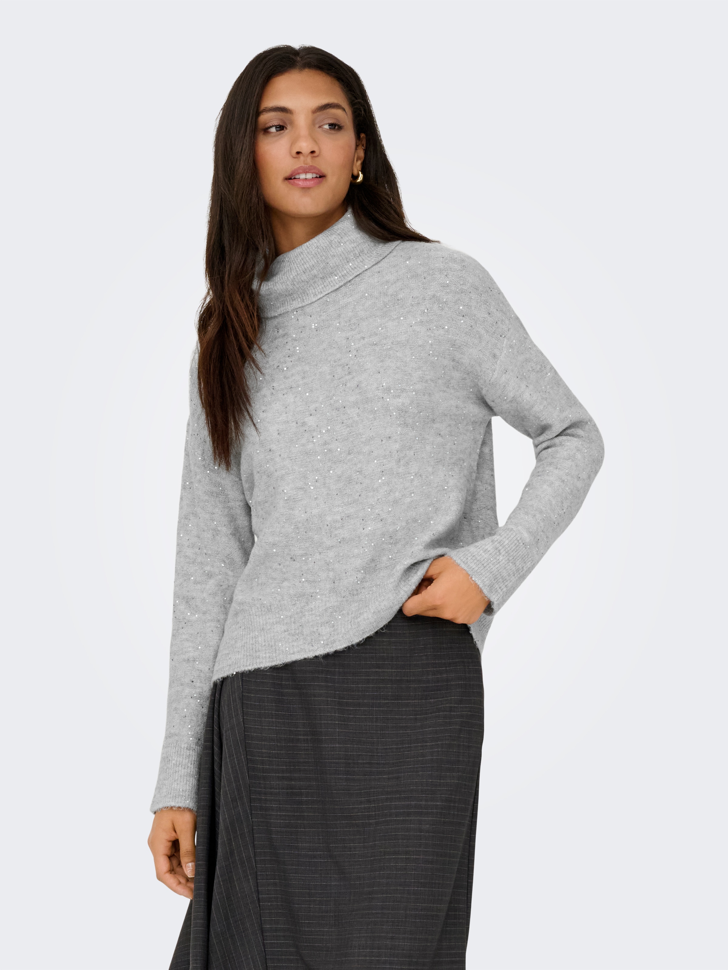 ONLY Pull à col roulé »ONLARIZONA LS SEQUINS ROLLNECK PULL KNT«