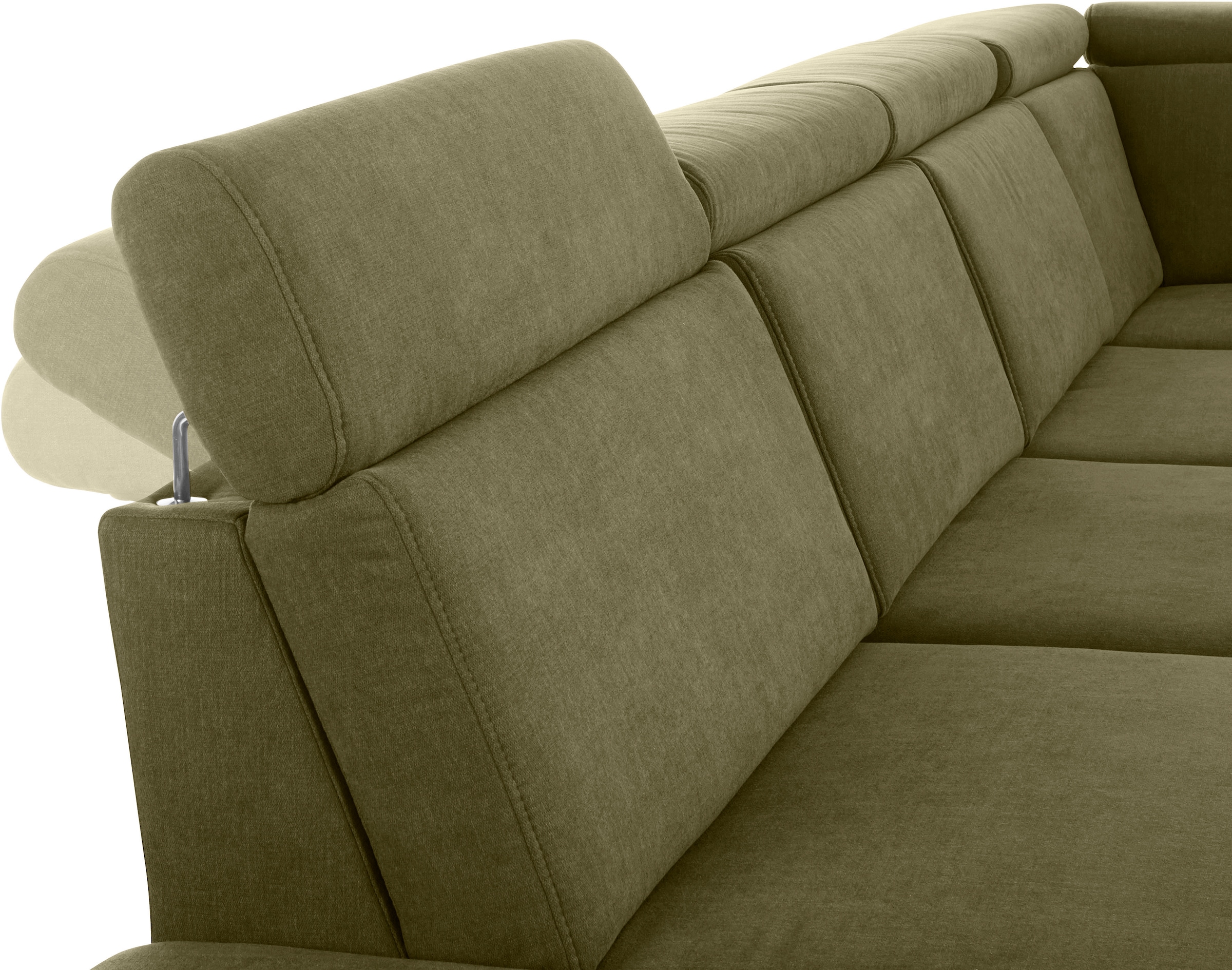 sit&more Paysage de salon »Brisbane U-Form« Fusshöhe 12 cm, inklusive Sitztiefen-, Armteil- und Kopfteilverstellung