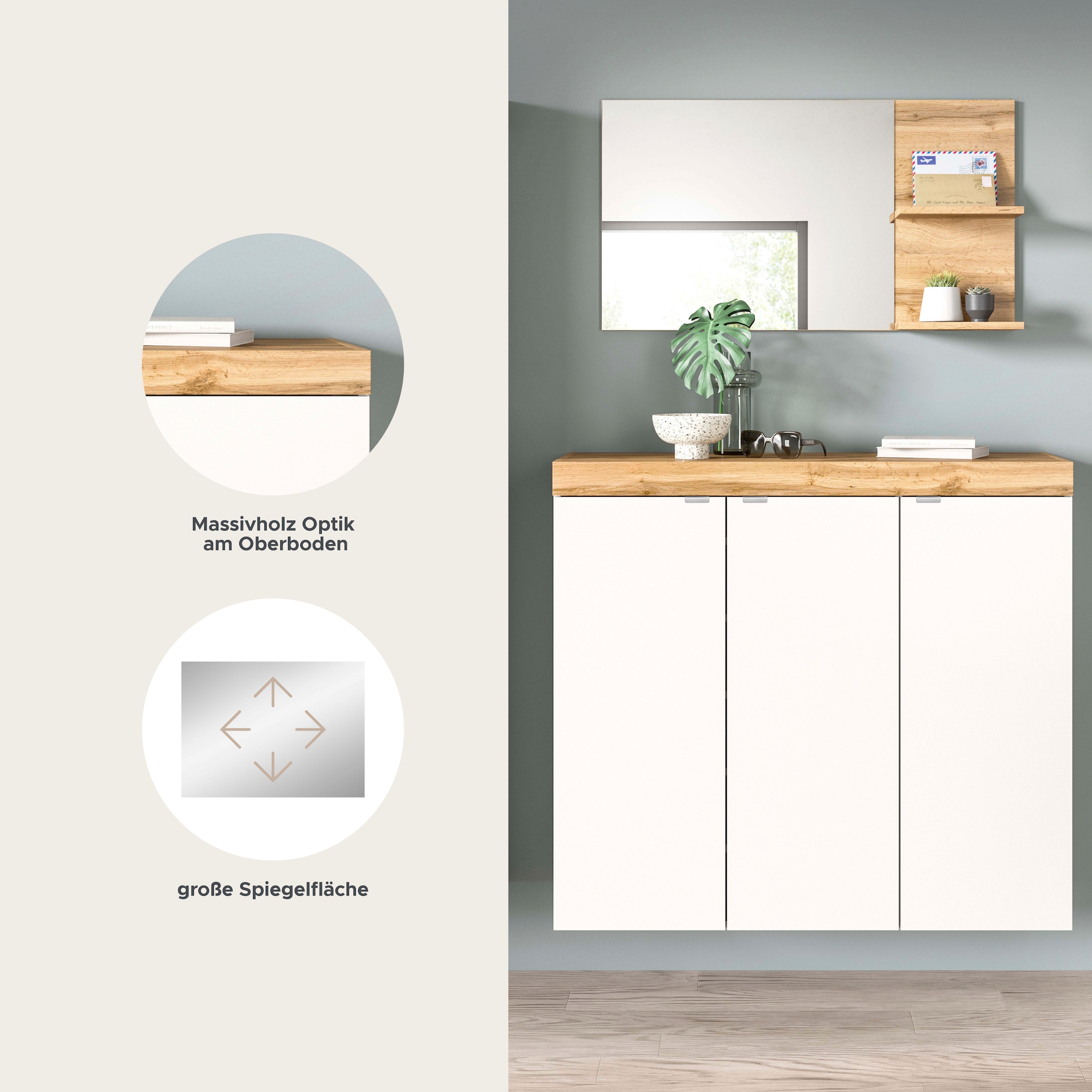 GOODproduct Garderoben-Set »MAMBO II, 2-teilig, hängend oder stehend montierbar« 2 Stk. tlg.