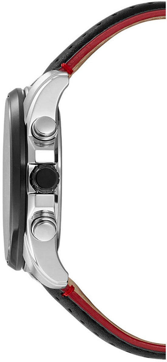 Citizen Funk-Multifunktionsuhr Armbanduhr, Herrenuhr, Solar, Saphirglas, Lederarmband
