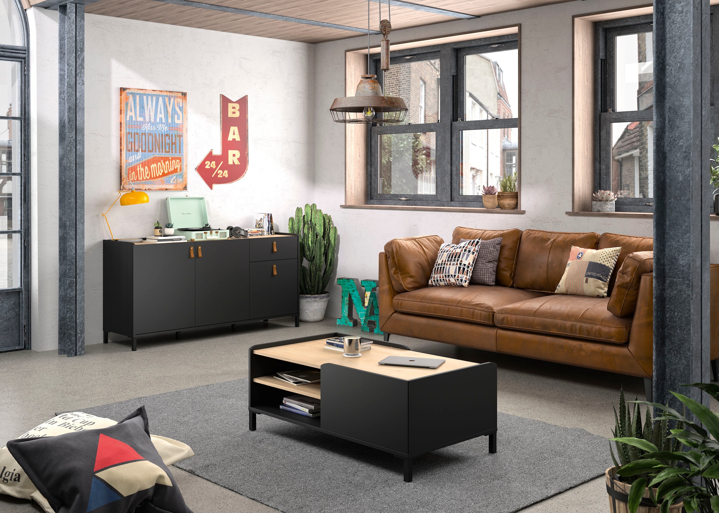 Gami Couchtisch »Amsterdam« in zweifarbiger Optik