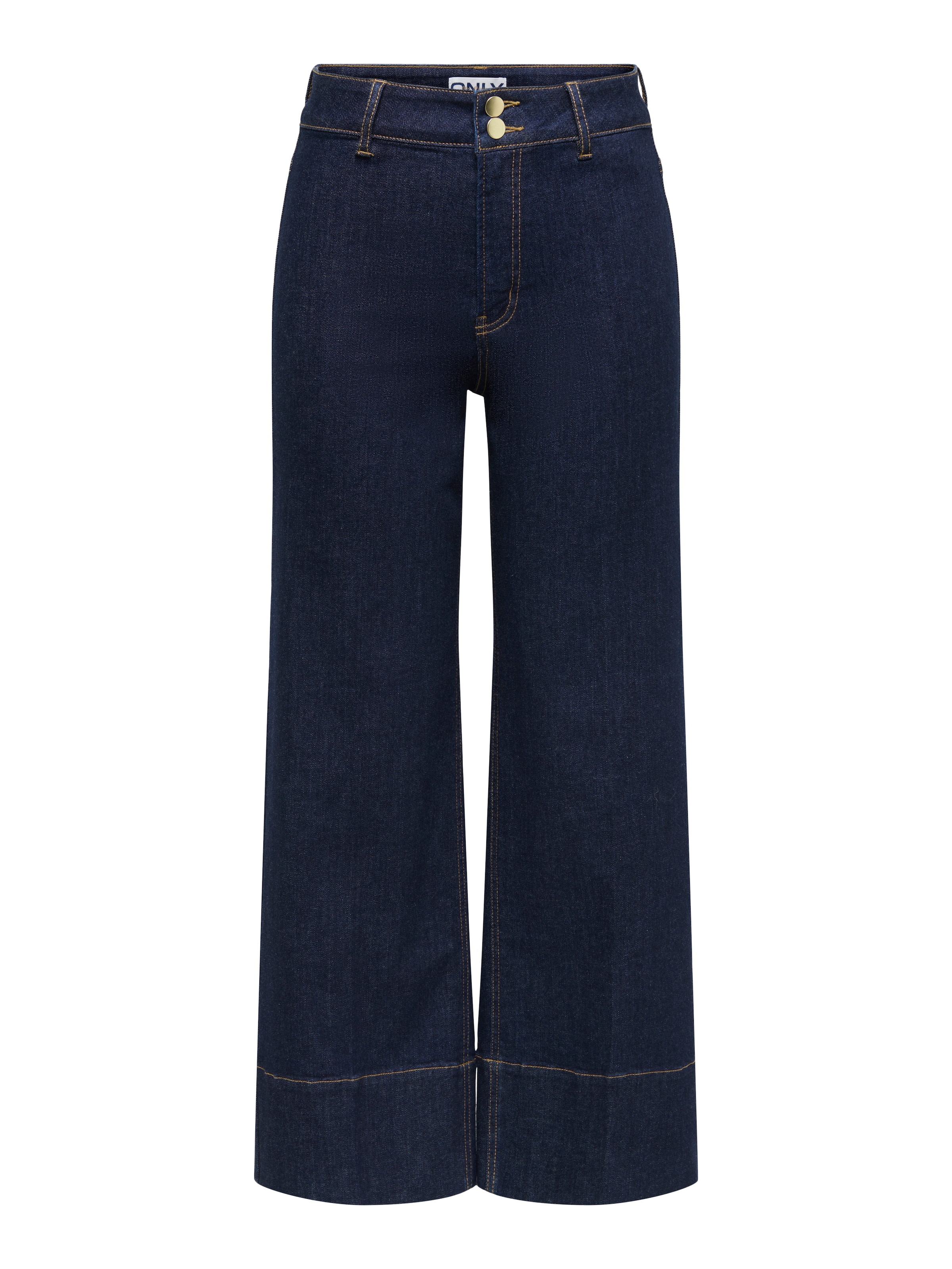 ONLY Jeans taille haute »ONLMADISON HW DO BT CRP WD DNM GUA85NOOS« mélange de matériaux, taille haute