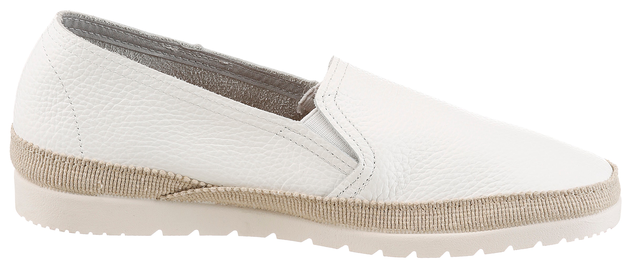 VERBENAS Slipper »NURIA«  espadrille, chaussure à enfiler, chaussure basse avec inserts stretch