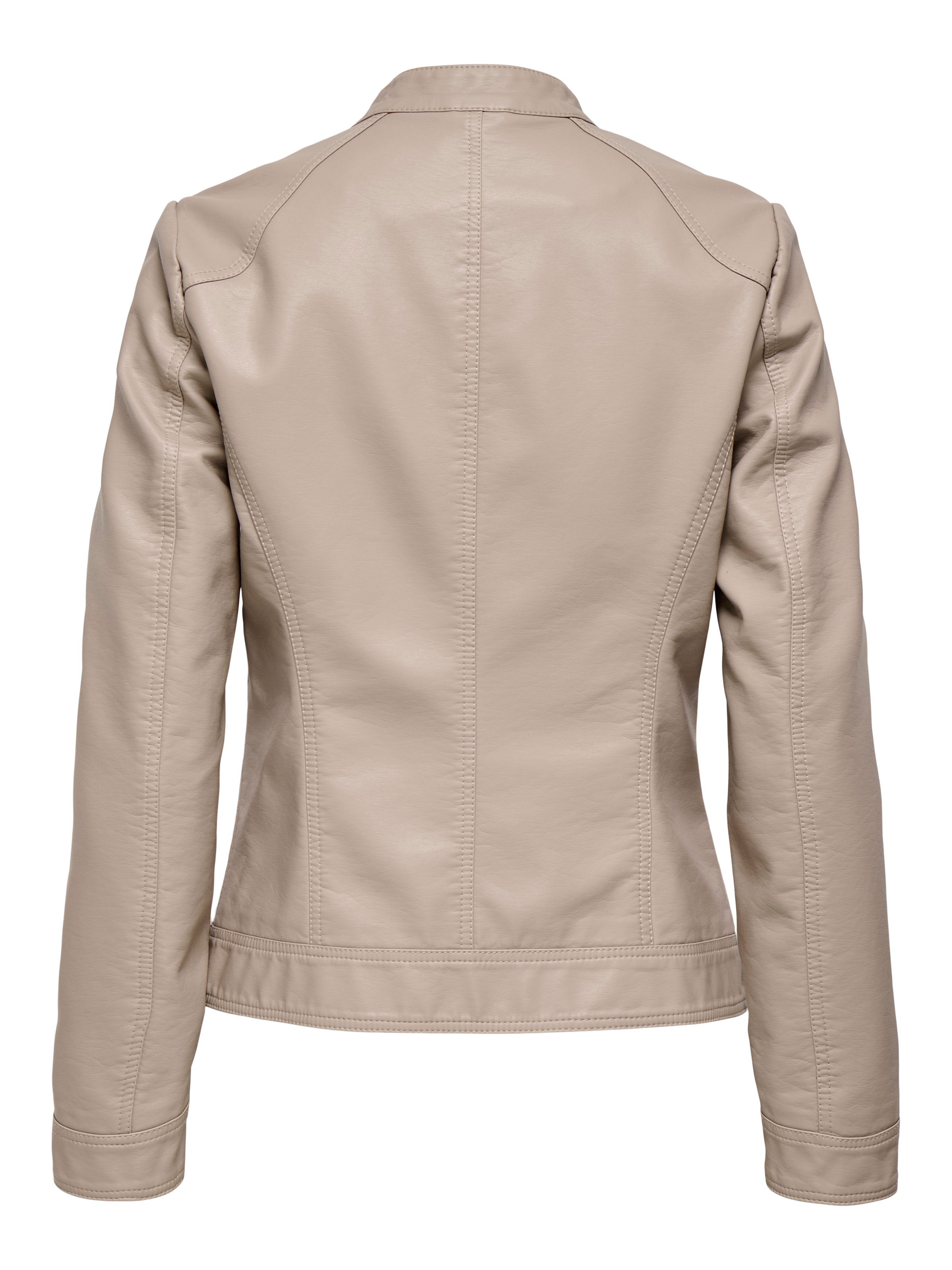 ONLY Veste en imitation cuir »ONLBANDIT – Bikerjacke mit figurbetonter Form und Reissverschlüssen« Lederimitat