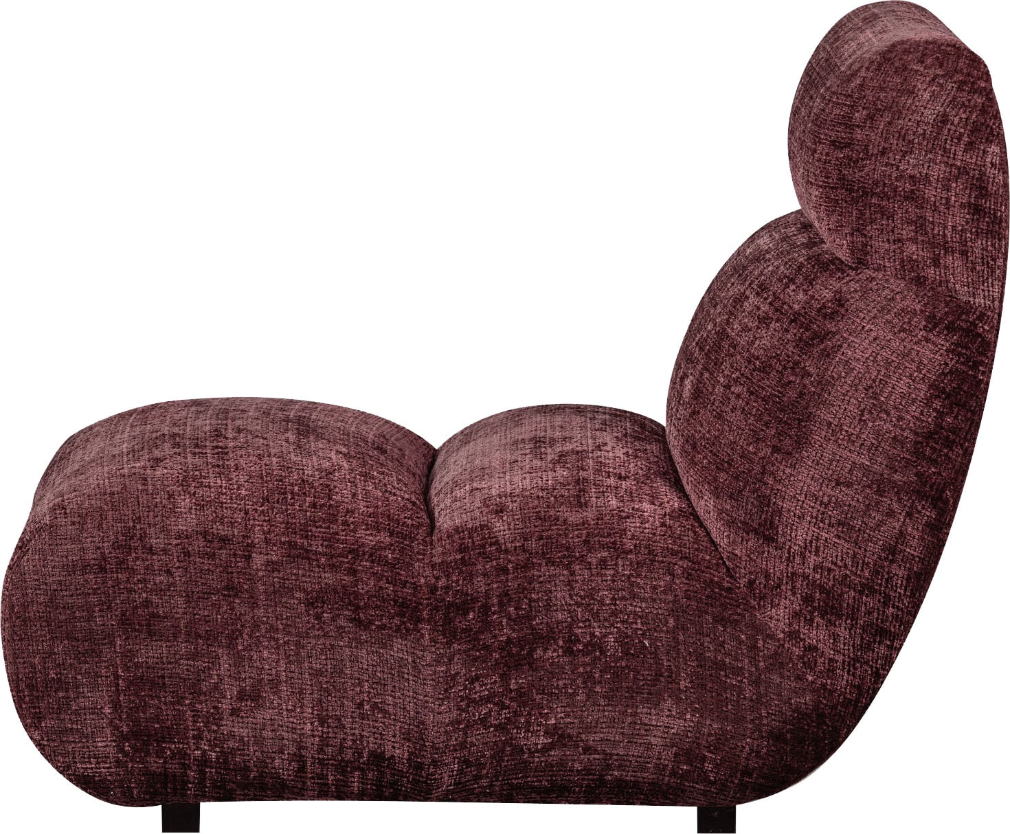 WOOOD Sessel »Observe Chenille-Bezug mit kugelförmiges Sitzdesign H82 x B75 x T96 cm« Tragkraft 150 kg, Maximale Verschleissfestigkeit, unregelmässiges muster