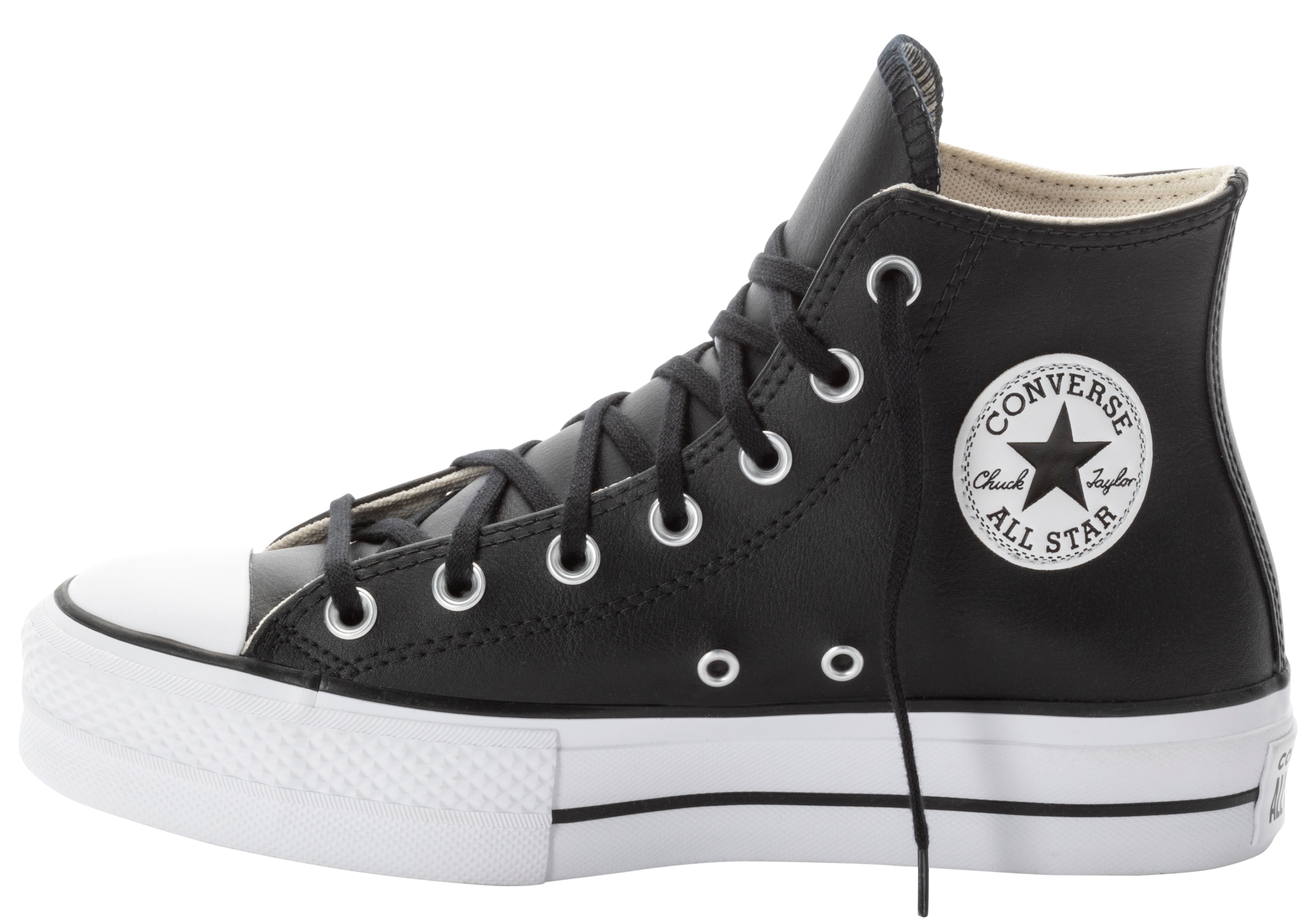 Converse Sneaker »CHUCK TAYLOR ALL STAR LEATHER PLATFORM«, Sneaker aus weichem Leder