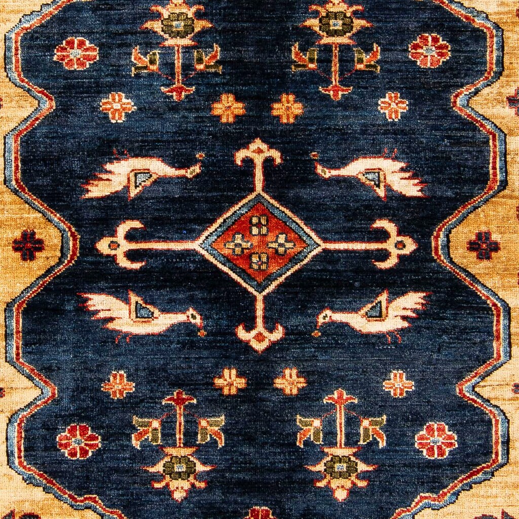 morgenland Orientteppich »Afghan - 200 x 152 cm - dunkelblau«, rechteckig