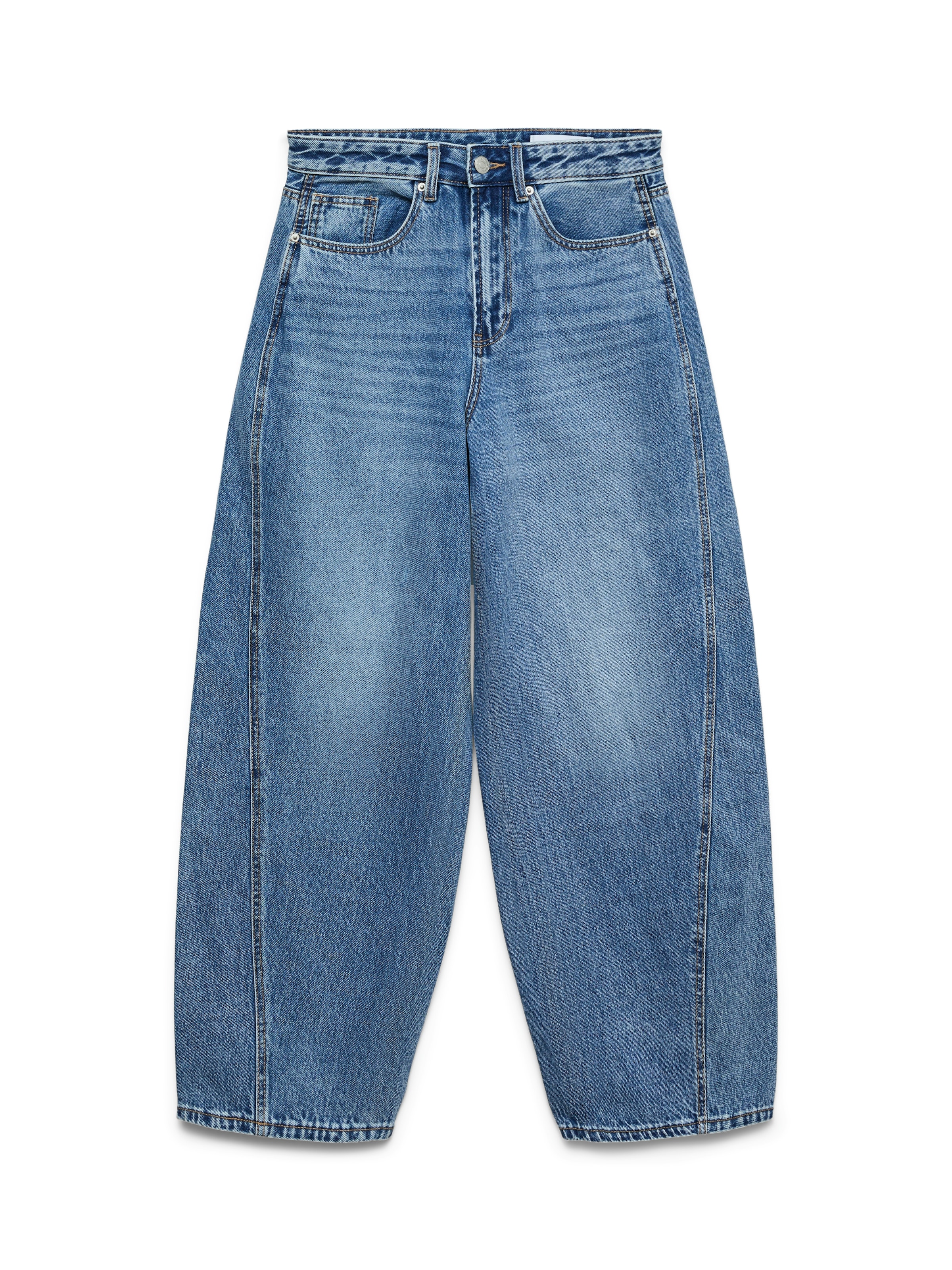 Vero Moda Jeans large »VMZOE MR BARREL DNM JEANS LI3154 NOOS« coton, taille mi-haute, coupe ample