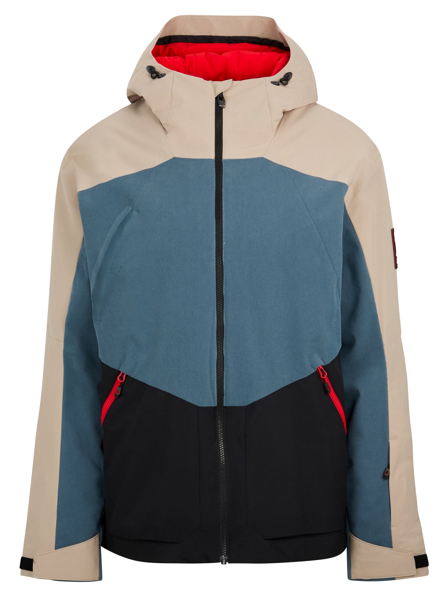 Ziener Skijacke »TOBIN-Z AQUASHIELD® HERREN« wasserdicht, winddicht, atmungsaktiv, elastisch, Kapuze