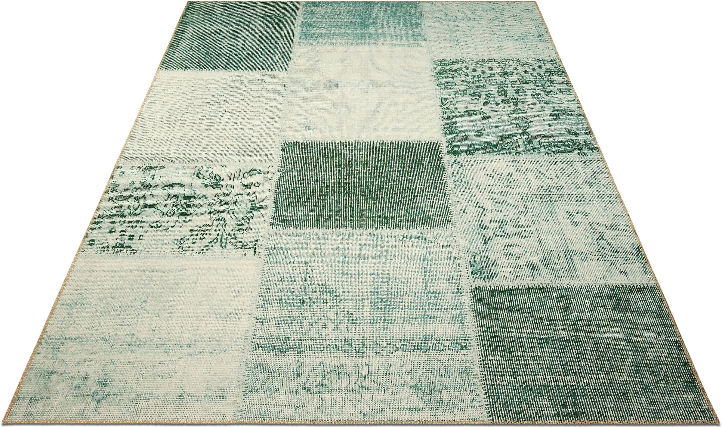 Image of my home Teppich »Hamad«, rechteckig, 6 mm Höhe, Orient Optik, Vintage Design, Patchwork, Wohnzimmer, Schlafzimmer, Arbeitszimmer, Robust, Pflegeleicht bei Ackermann Versand Schweiz