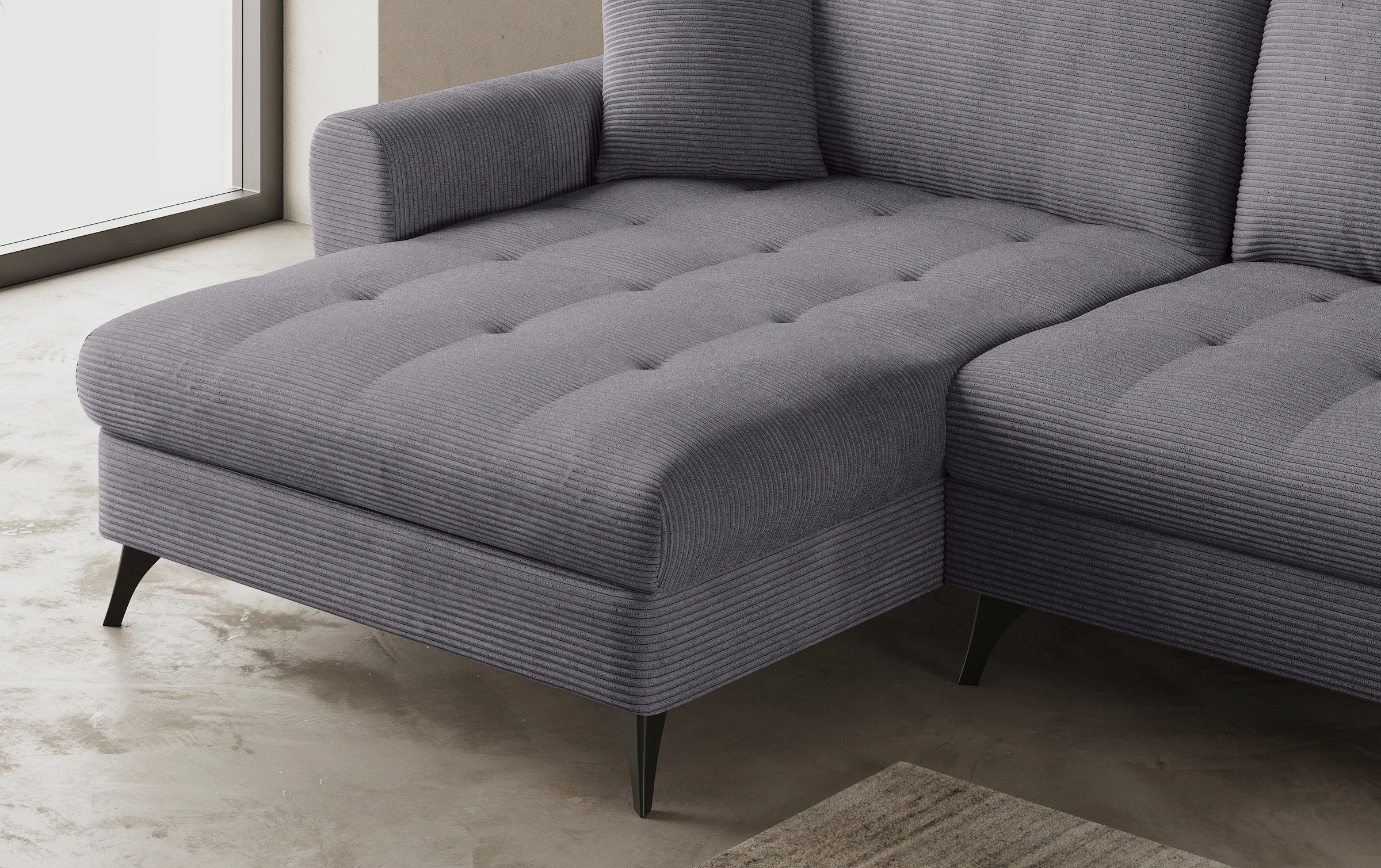 Mr. Couch Ecksofa »Blackburn II, L-Form«, Mit Kaltschaumpolsterung bis 140 kg belastbar