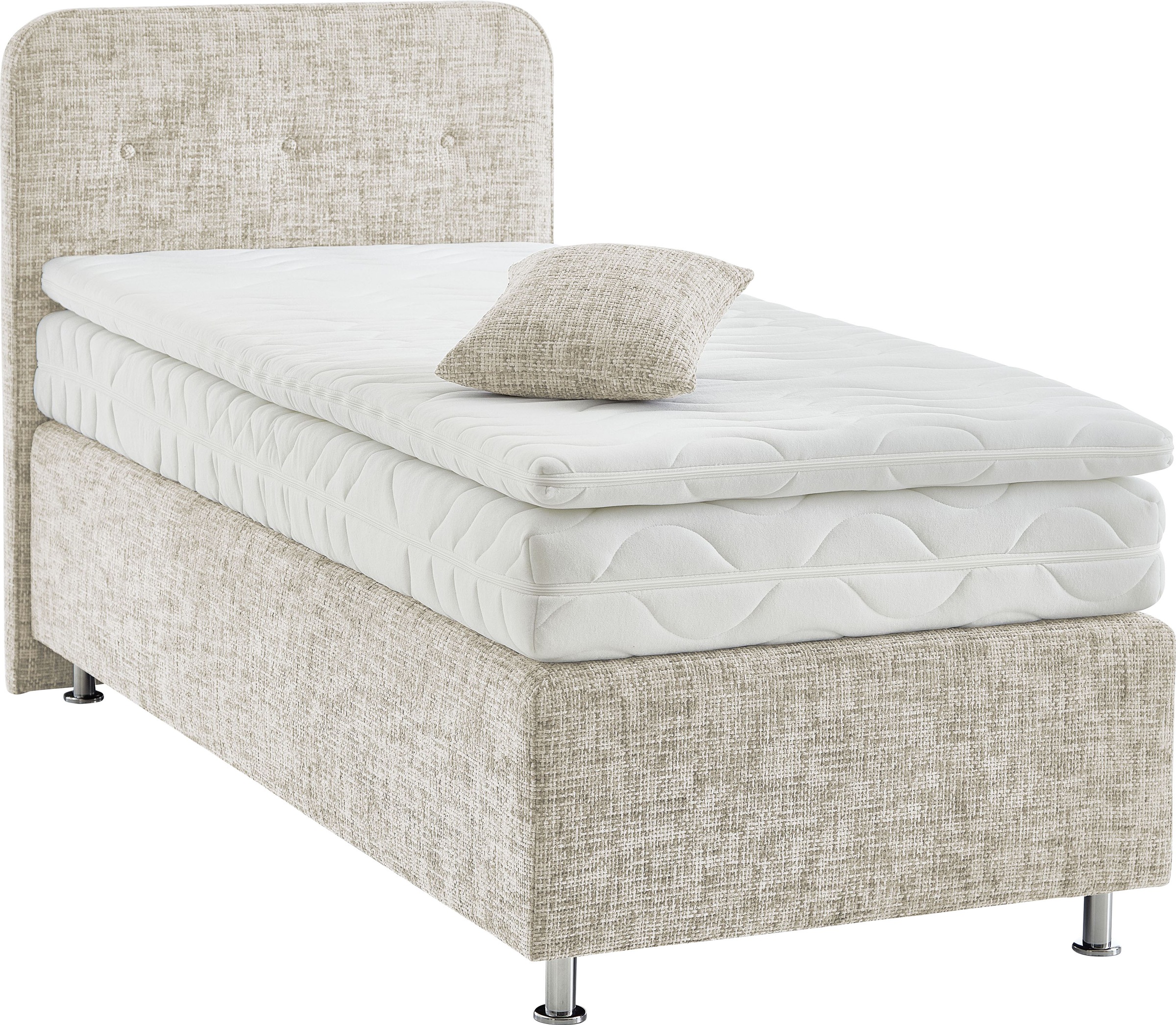 Westfalia Schlafkomfort Boxspringbett »Sapporo« Inkl. Zierkissen, wählbar in H2, H3 & H4