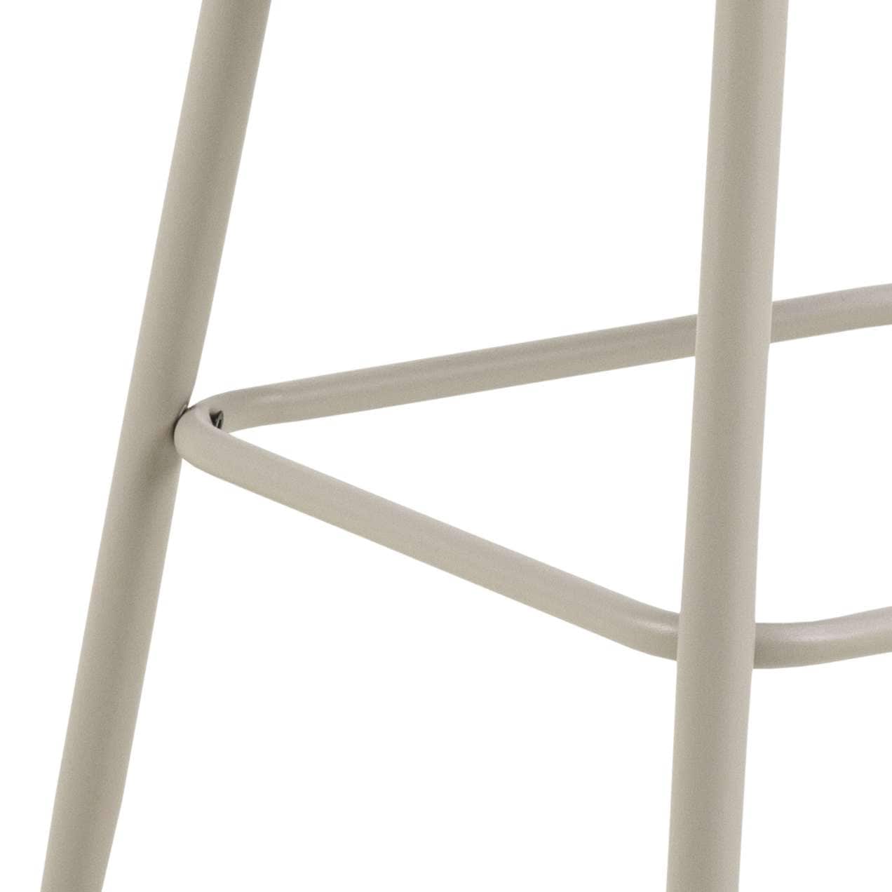 ACTONA GROUP Barhocker »Eleanor« Set, 2 Stk. tlg. Barhocker, Basel beige, Gestell grau rau, 2 Stk