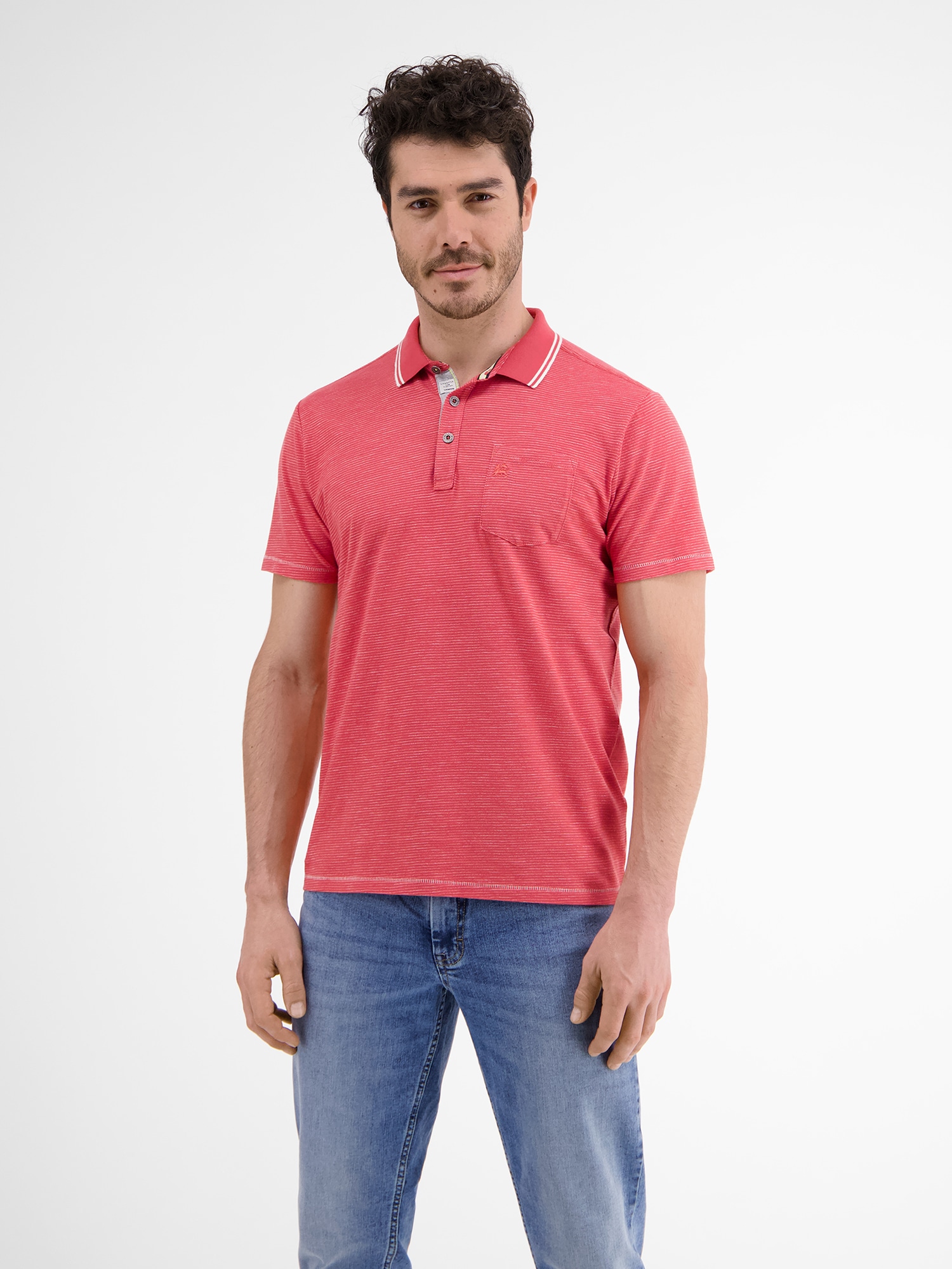 LERROS Poloshirt »LERROS Poloshirt mit Finelinerstreifen«