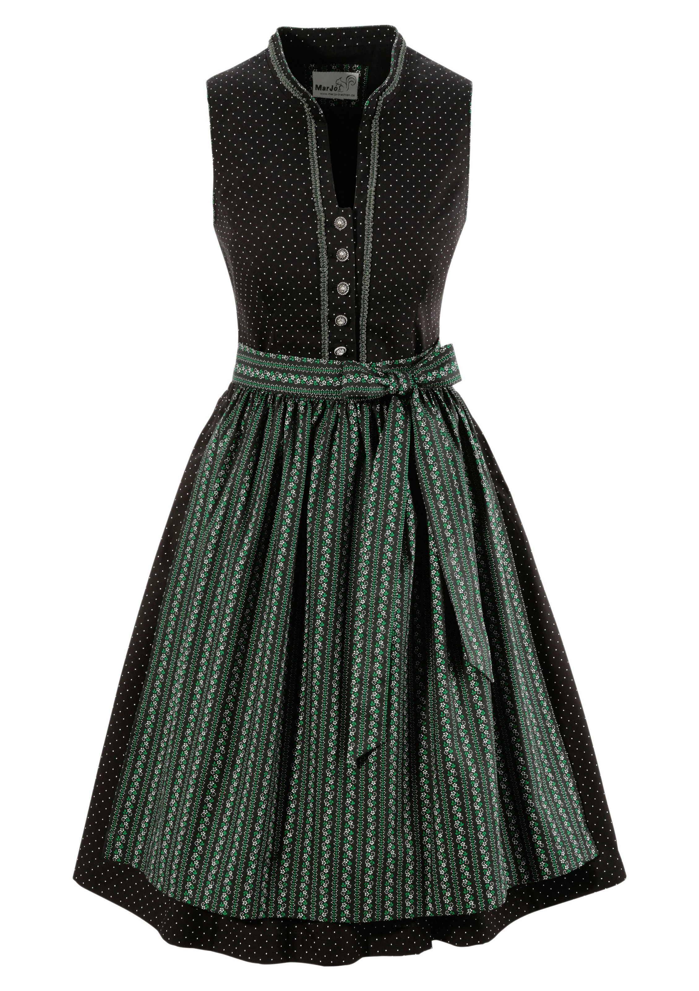 Image of MarJo Dirndl, (2 tlg.), Damen, kurz mit Borten am Oberteil bei Ackermann Versand Schweiz