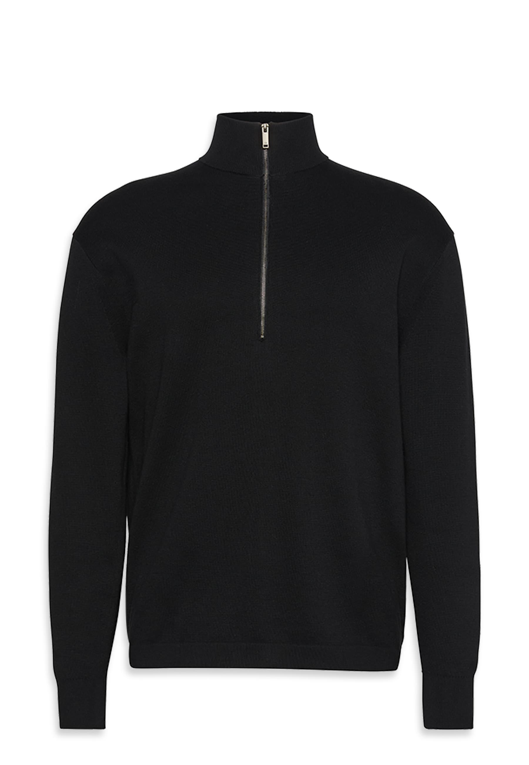 Calvin Klein Strickpullover Stehkragen mit Reissverschluss, Regular fit