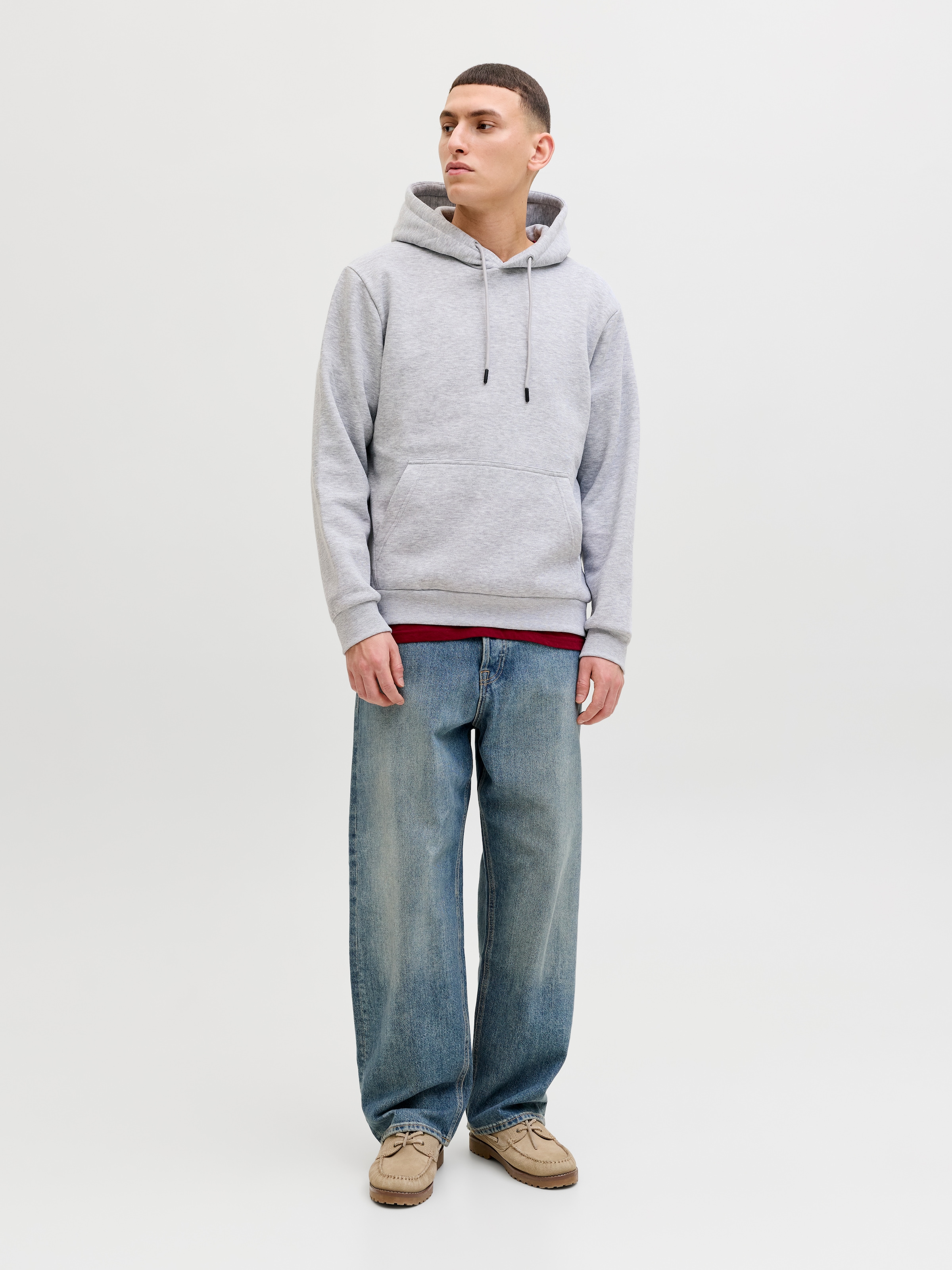 Jack & Jones Sweat à capuche »JJEBRADLEY SWEAT HOOD 2PK MP«, 2 mélange de matières, coupe décontractée
