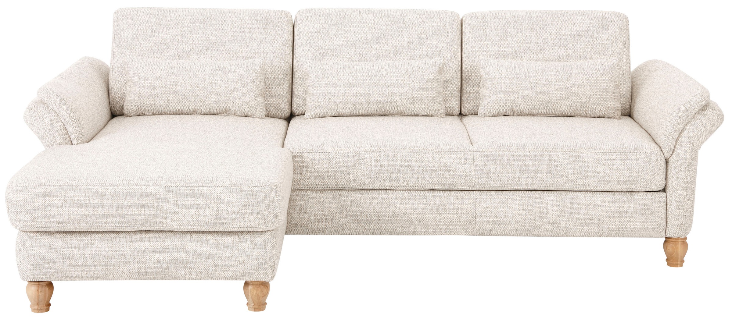 Home affaire Ecksofa »Palace L-Form«, incl. Sitztiefenverstellung, wahlweise mit Bettfunktion und Stauraum