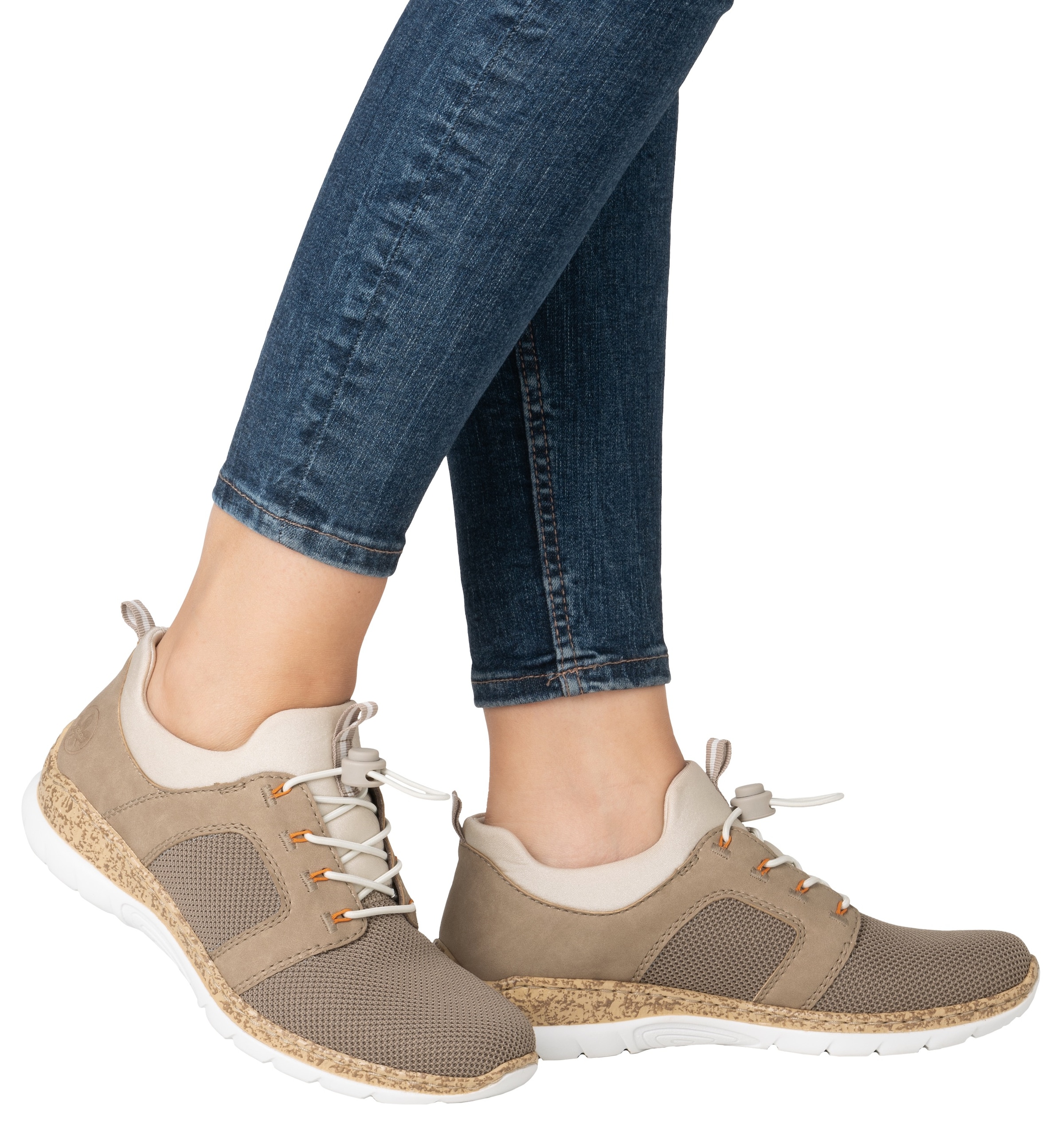 Rieker Slip-On Sneaker  , Schlupfschuh, Halbschuh, Slipper, Freizeitschuh mit Elastikeinstieg