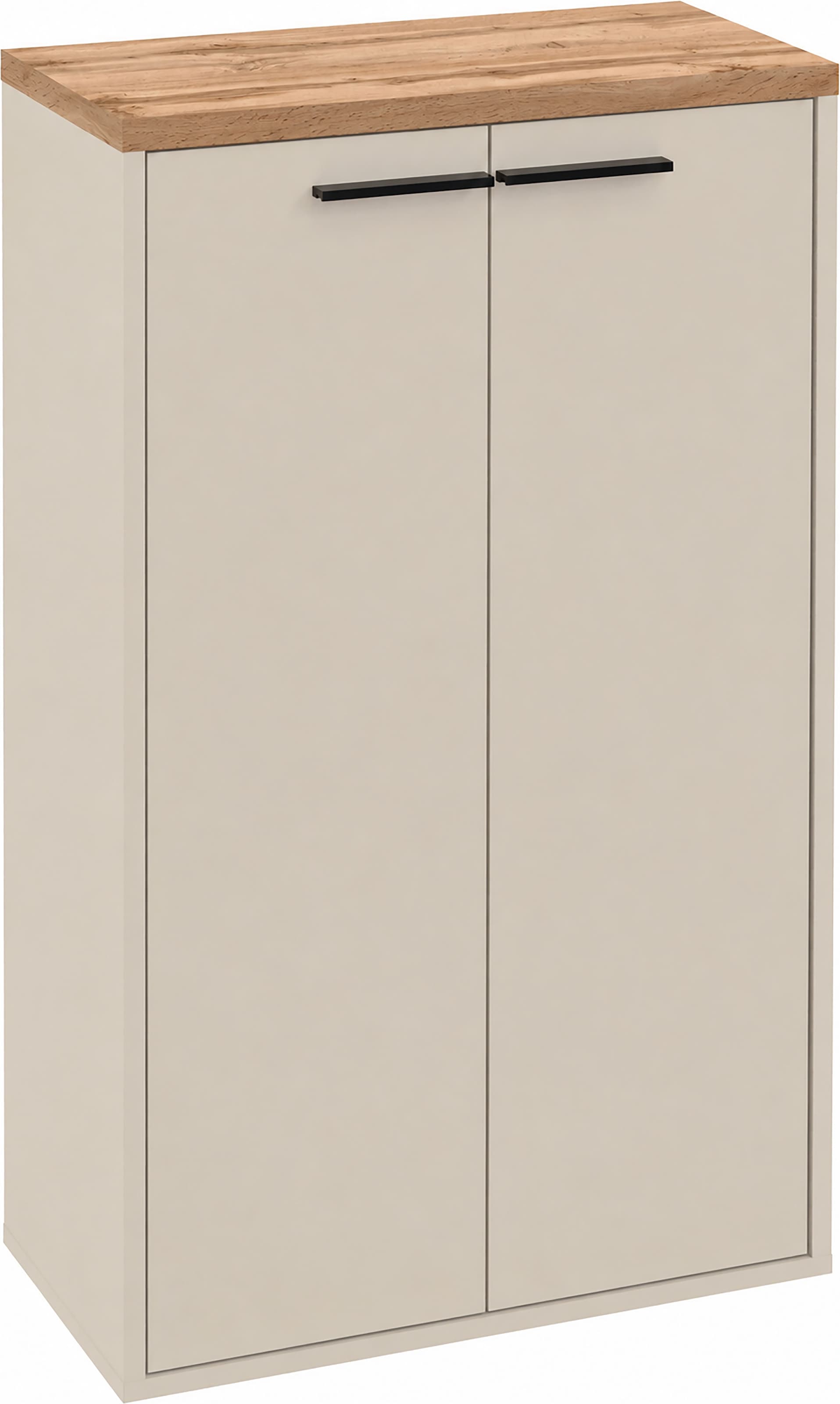 Image of Schildmeyer Midischrank "Saga, mit fühlbarer Holzstruktur, Breite 55 cm, Made in Germany" 1 Stk. tlg. Eiche Landhaus Dekor mit fühlbarer Struktur, Made in Germany