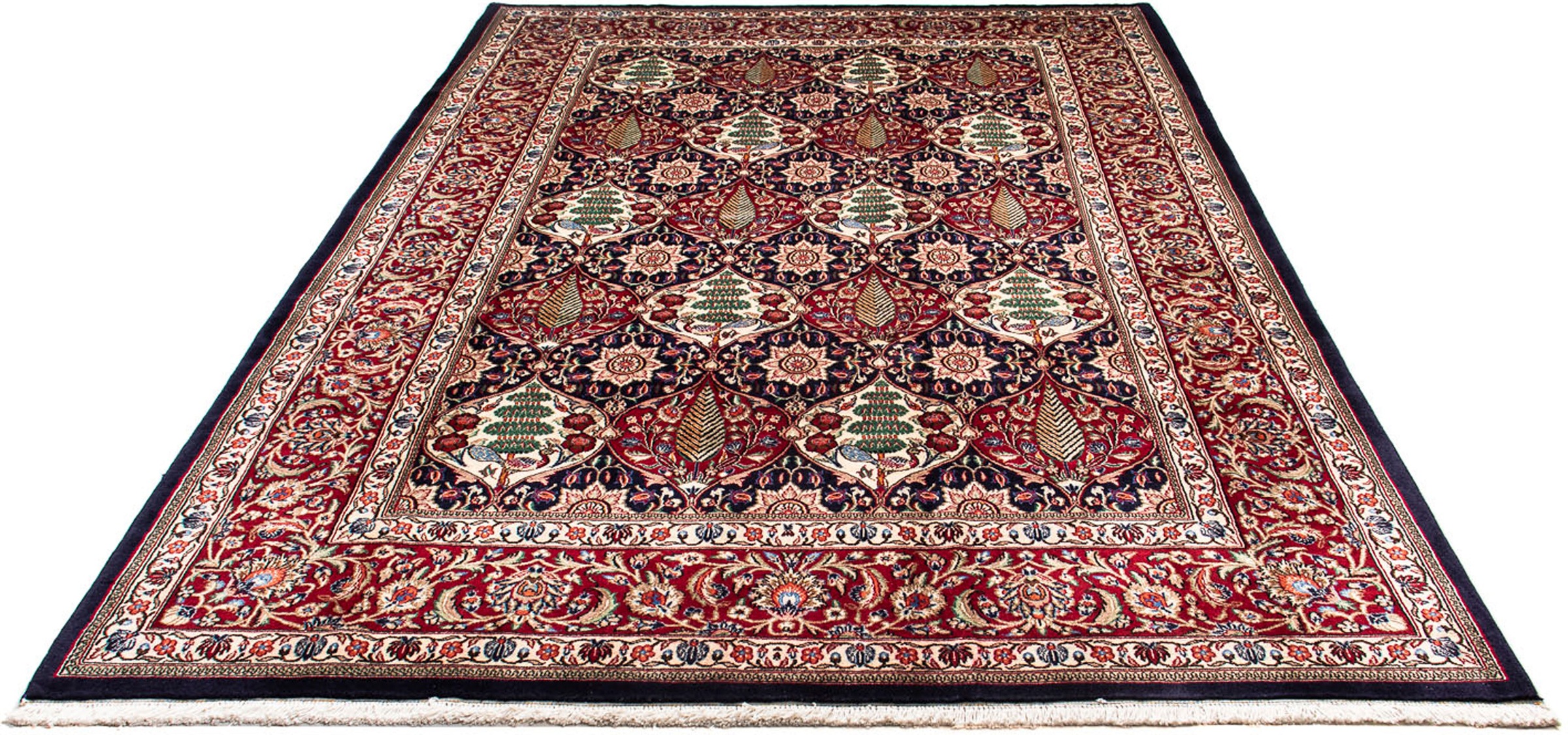 Image of morgenland Orientteppich »Perser - Classic - 297 x 200 cm - dunkelblau«, rechteckig, 10 mm Höhe, Wohnzimmer, Handgeknüpft, Einzelstück mit Zertifikat bei Ackermann Versand Schweiz